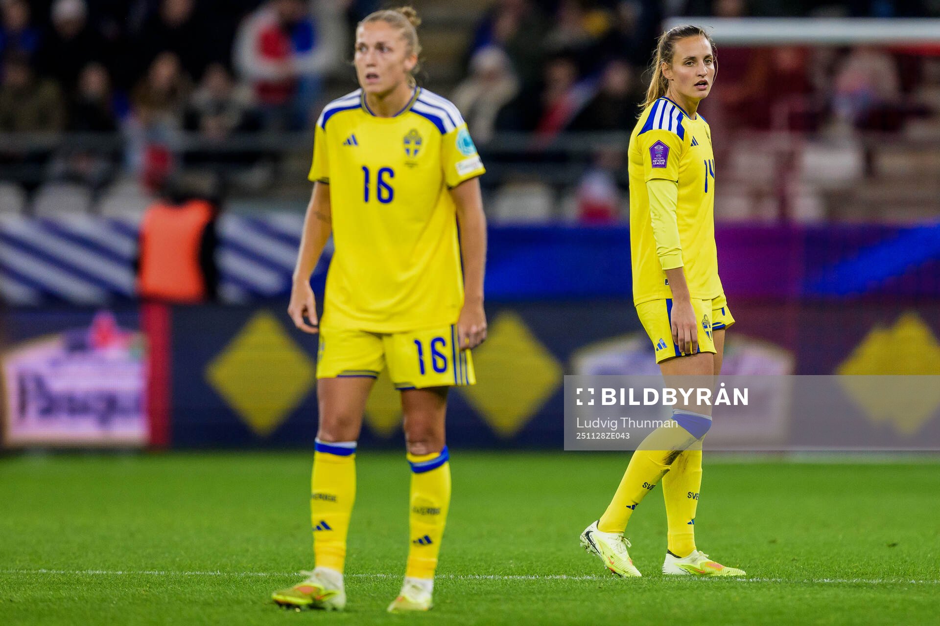 Filippa Angeldahl and Nathalie Björn of Sweden