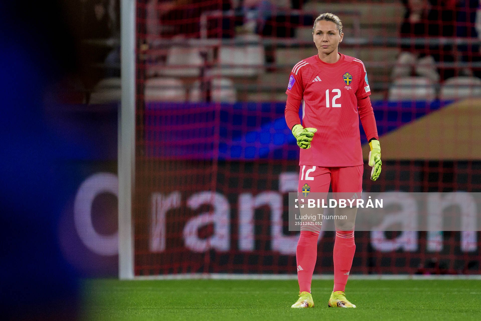 Goalkeeper Jennifer Falk of Sweden