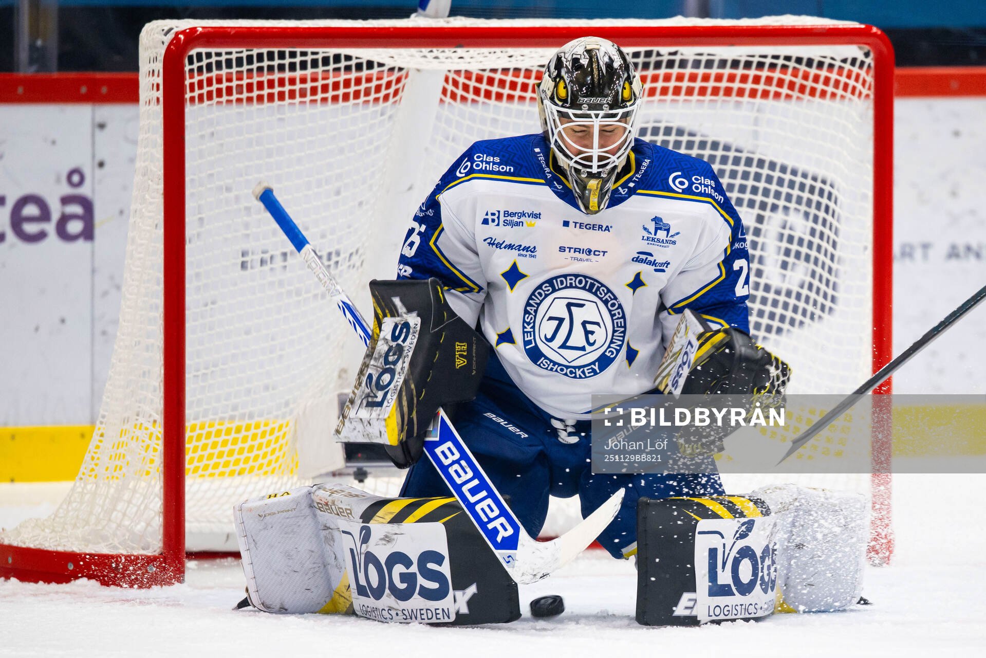 Leksands målvakt Robin Christoffersson släpper in 1-.0