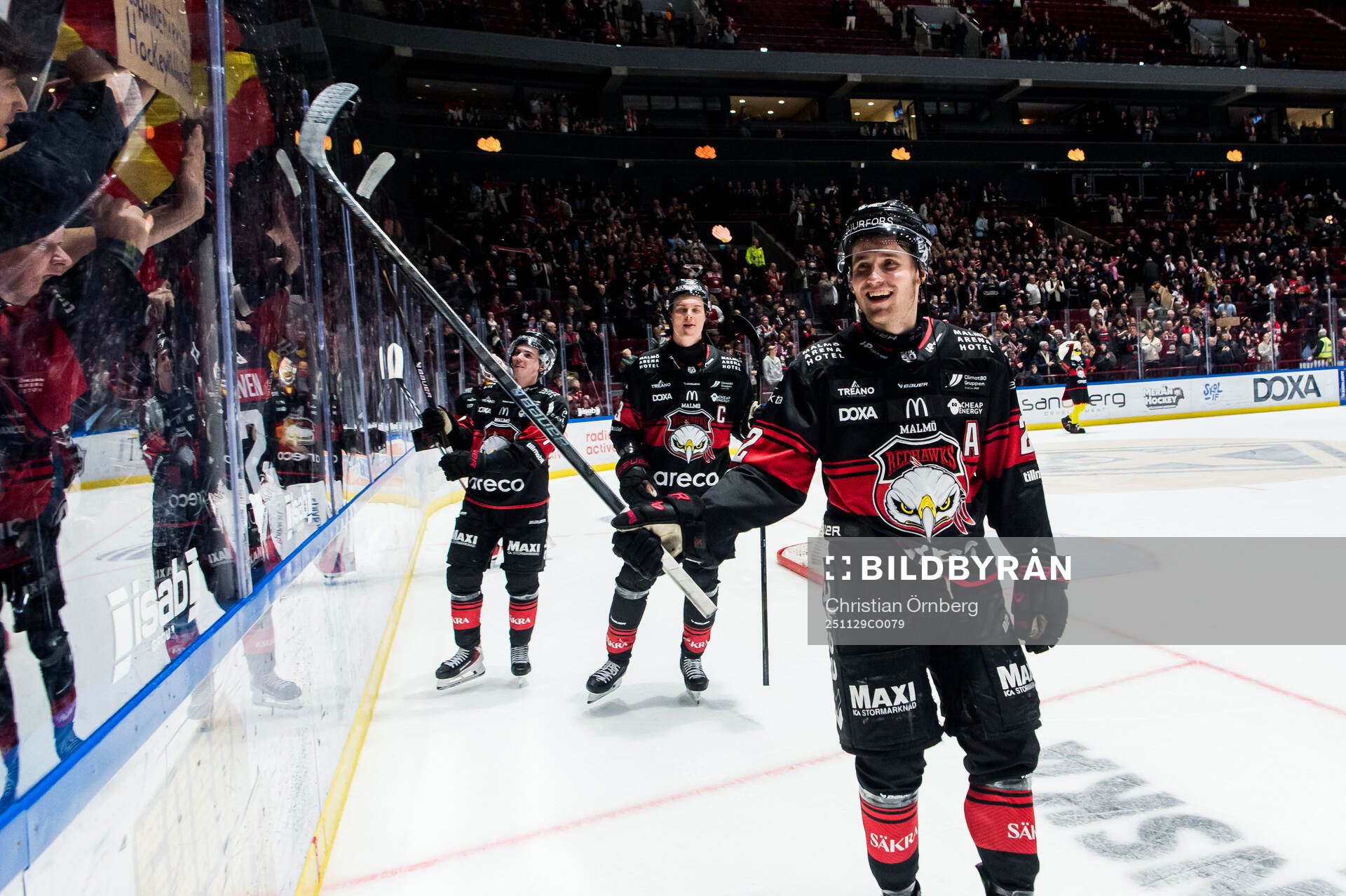 Malmö Redhawks Janne Kuokkanen jublar
