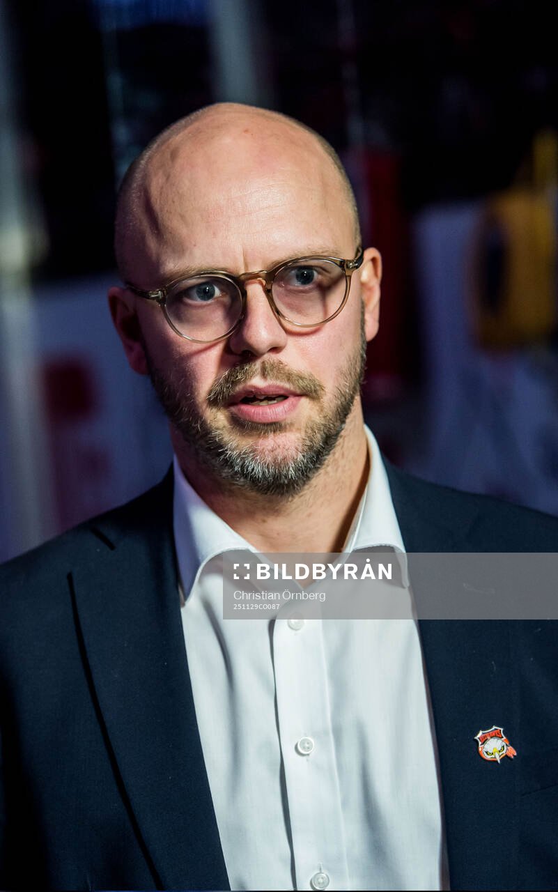 Malmö Redhawks sportchef Oscar Alsenfelt
