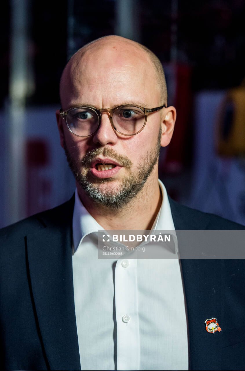Malmö Redhawks sportchef Oscar Alsenfelt