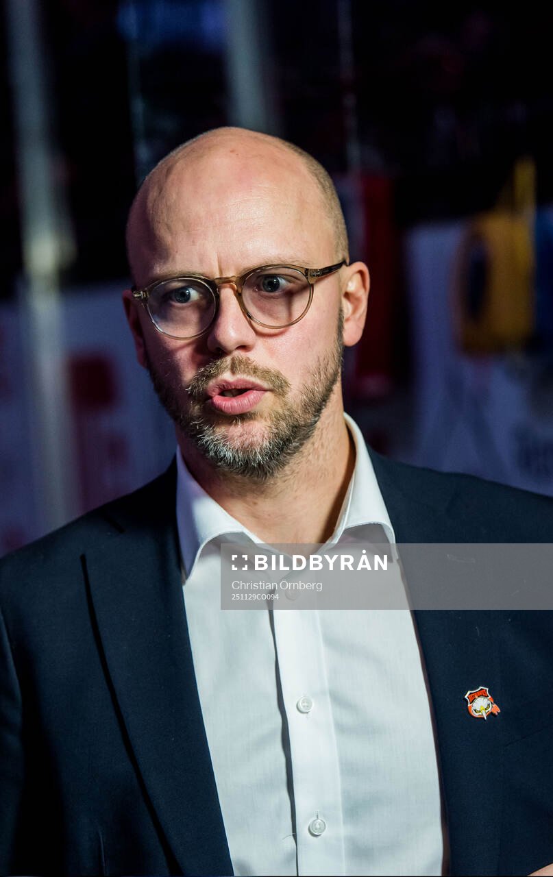 Malmö Redhawks sportchef Oscar Alsenfelt