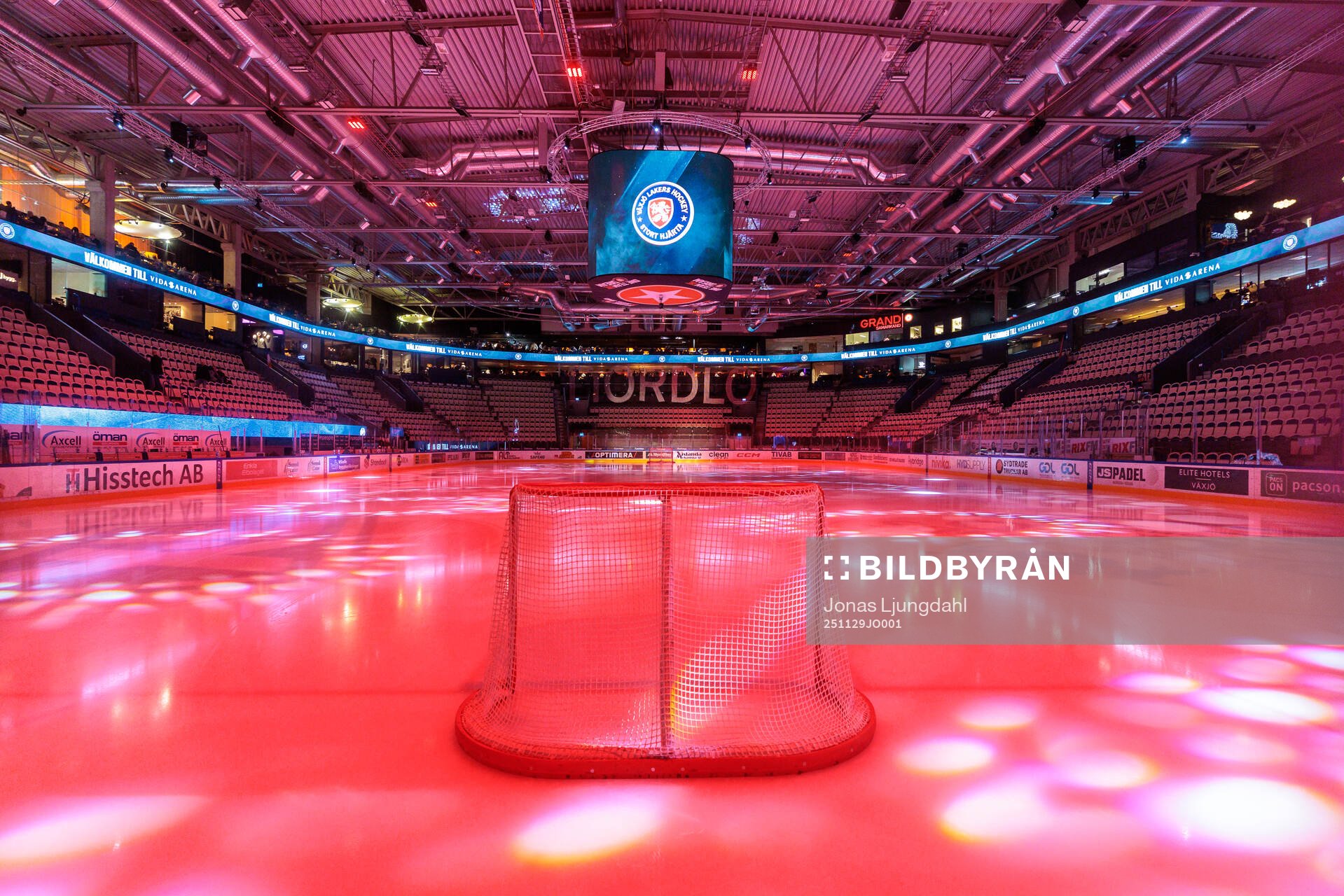 Interiör vy från Vida arena