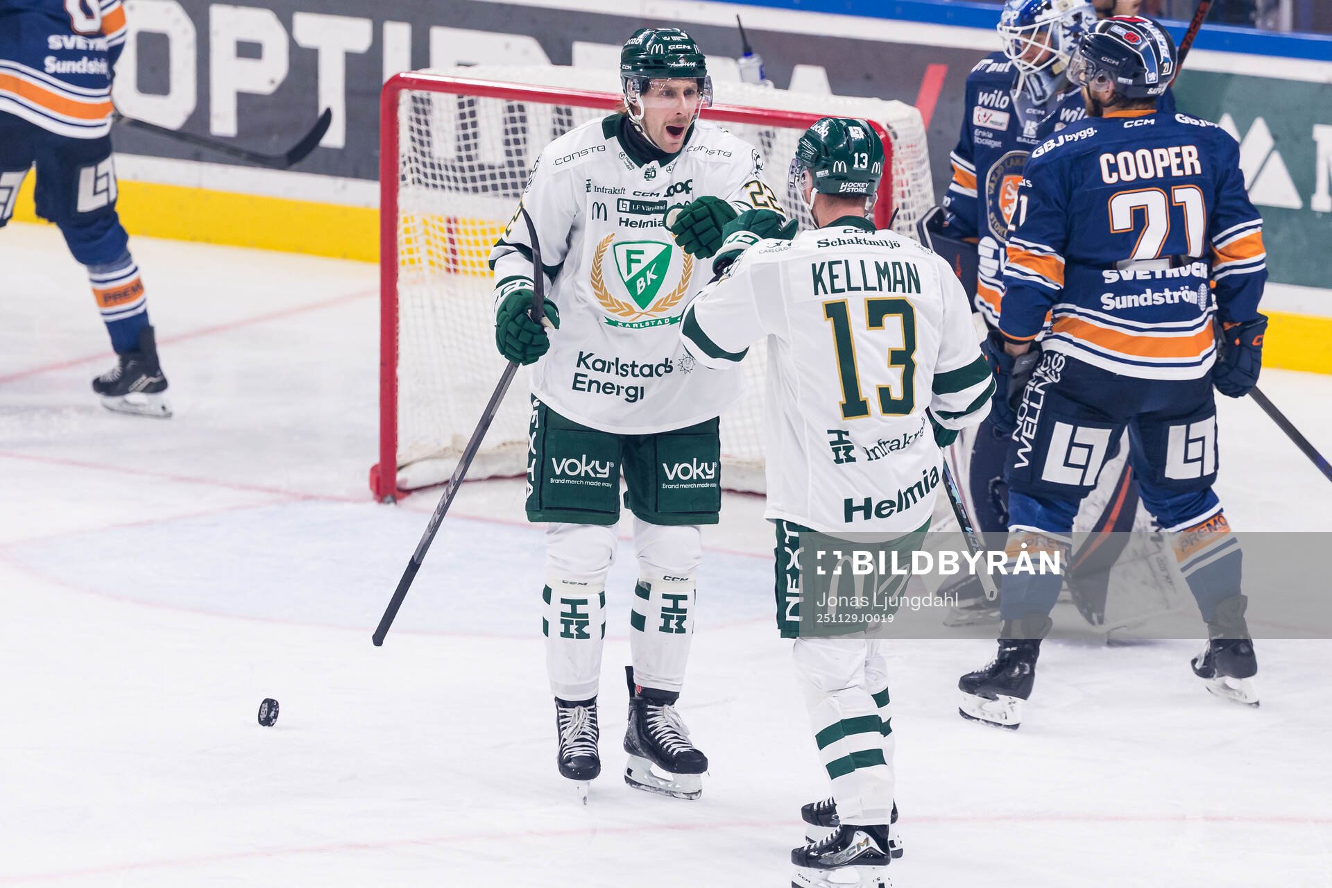 Färjestads Per Åslund jublar