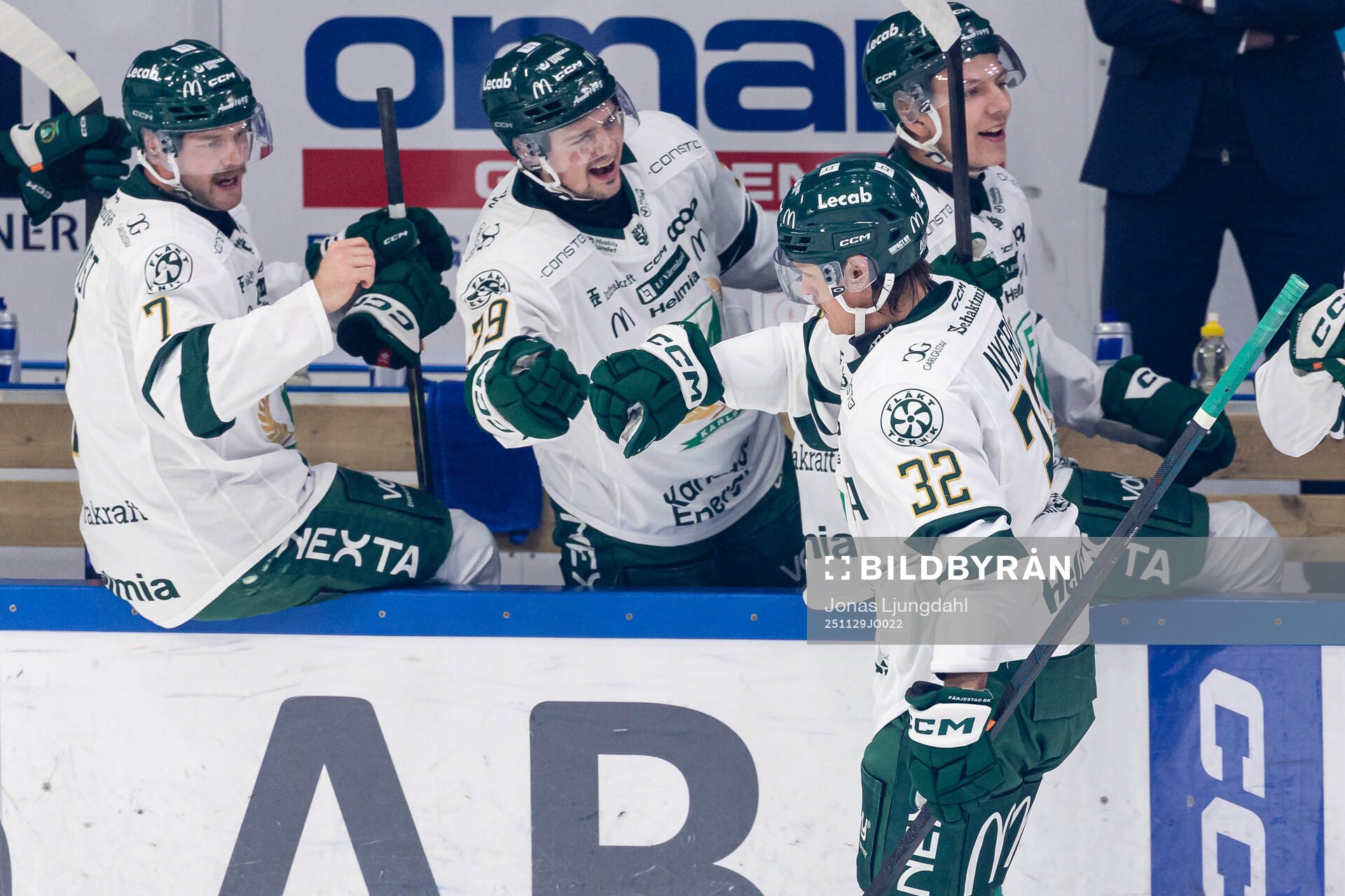 Färjestads Magnus Nygren jublar