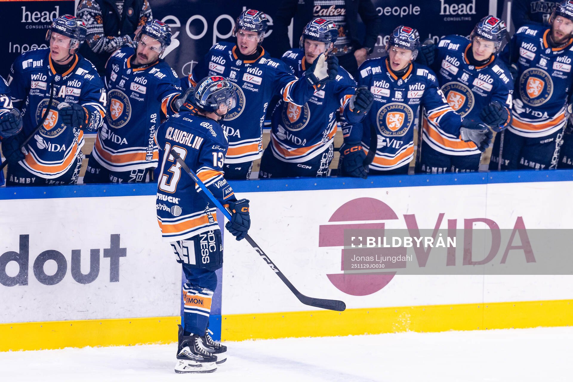 Växjös Dylan Mclaughlin jublar eter mål 1-2