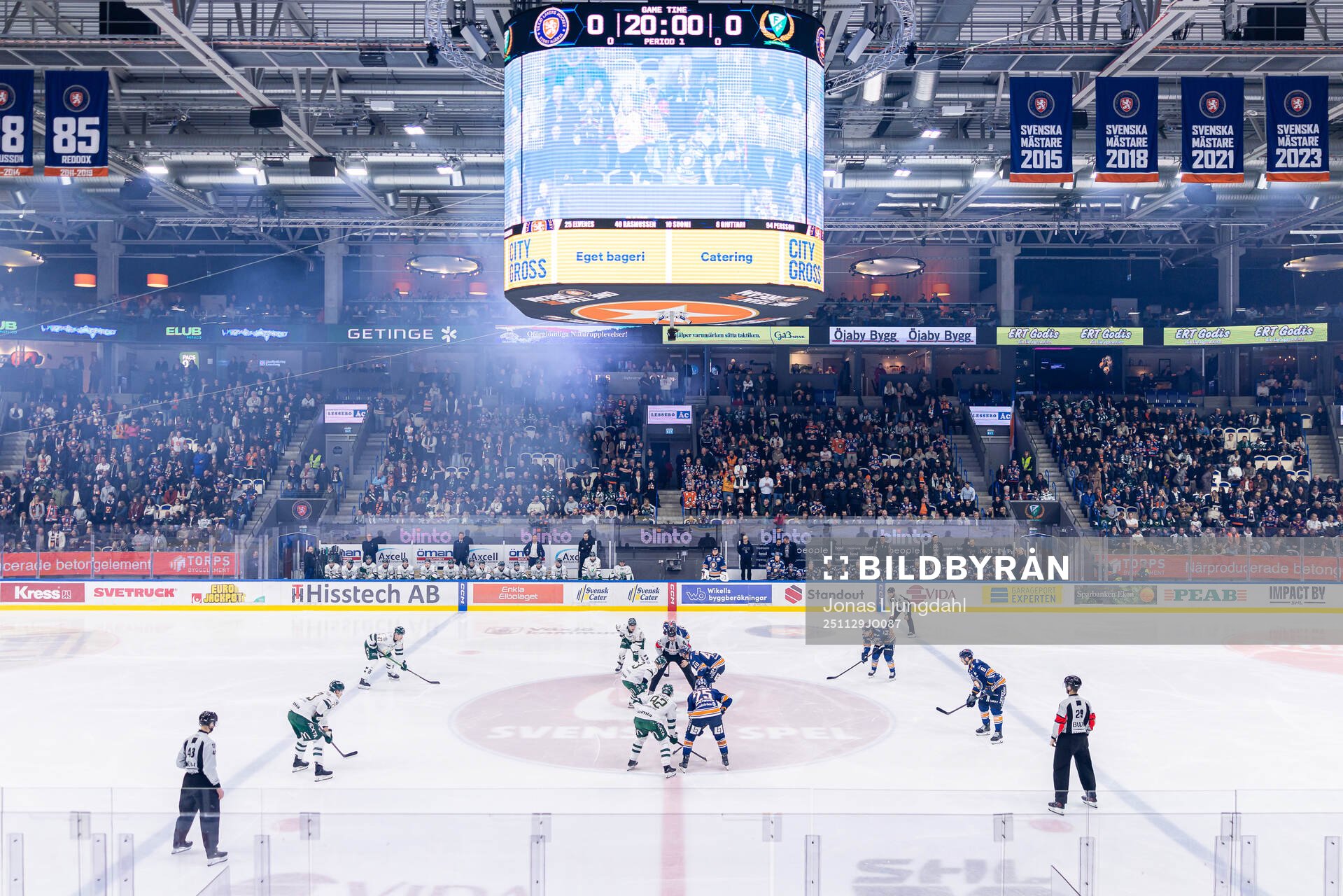 Tek under ishockeymatchen i SHL mellan Växjö och