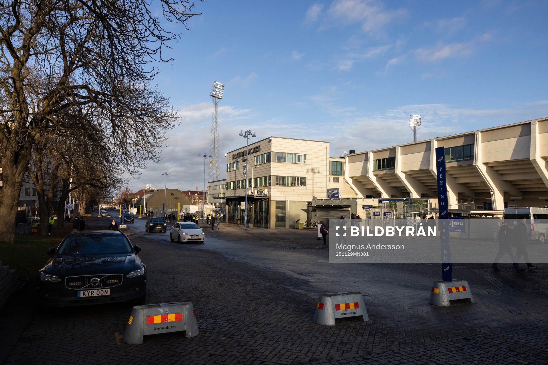 Exteriör vy av Platinumcars Arena