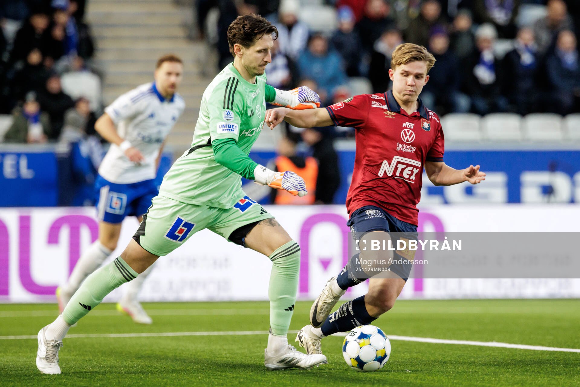 IFK Norrköpings målvakt David Mitov Nilsson och Örgrytes
