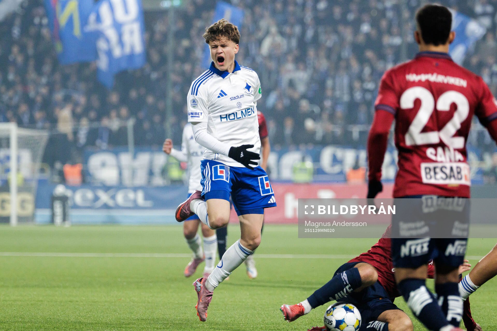 IFK Norrköpings Åke Andersson reagerar