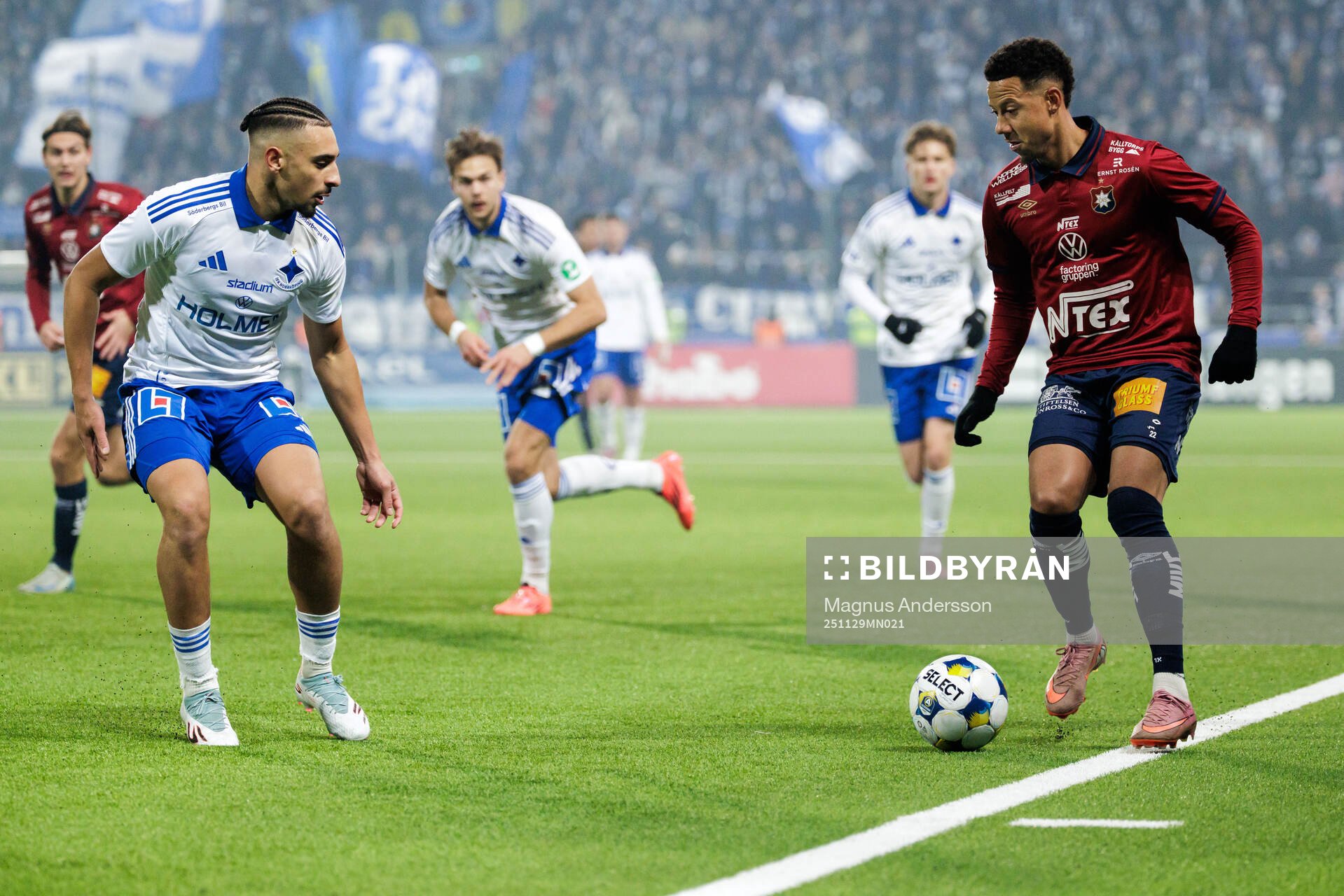 IFK Norrköpings Moutaz Neffati och Örgrytes Tobias Sana