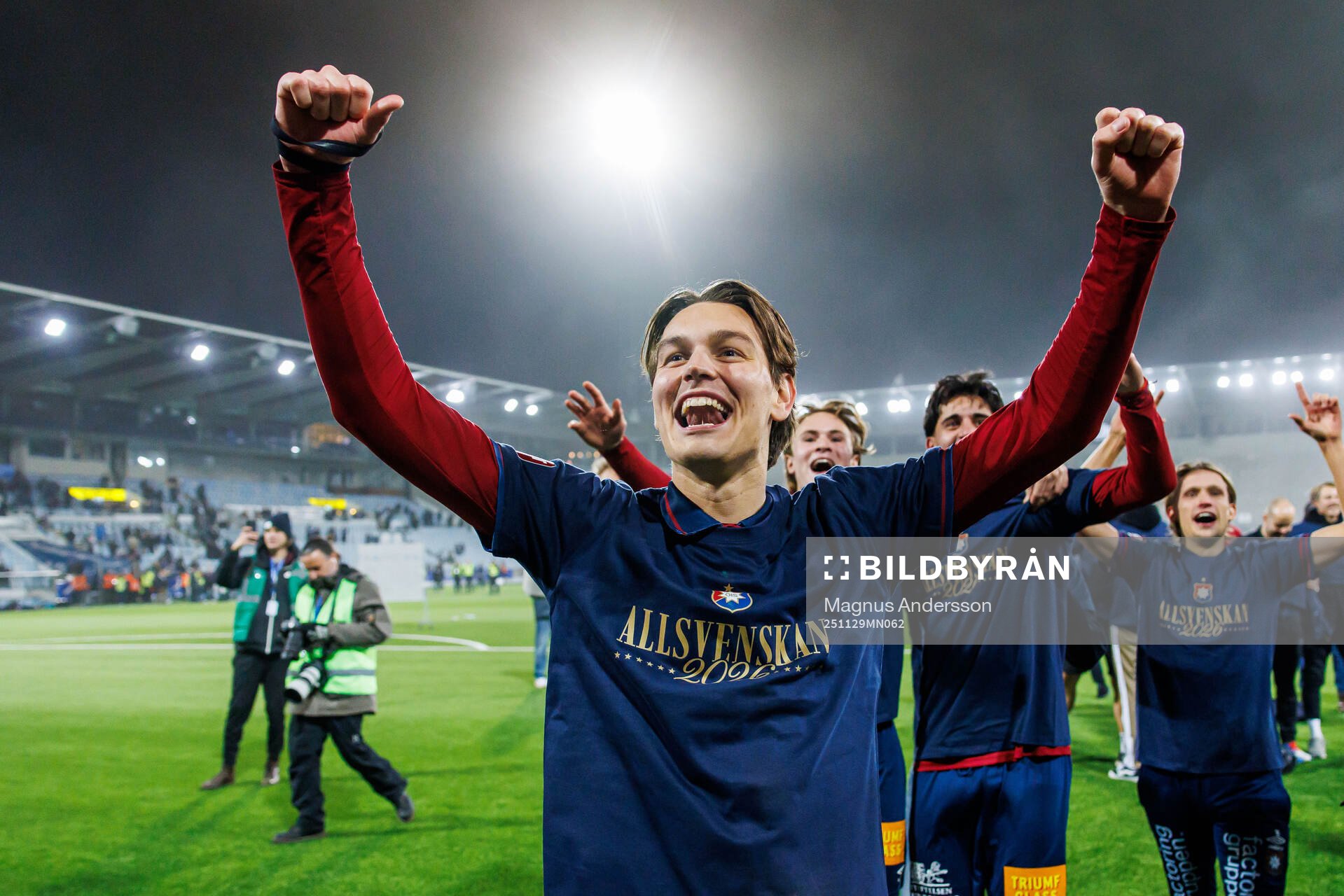 Örgrytes Noah Christoffersson jublar