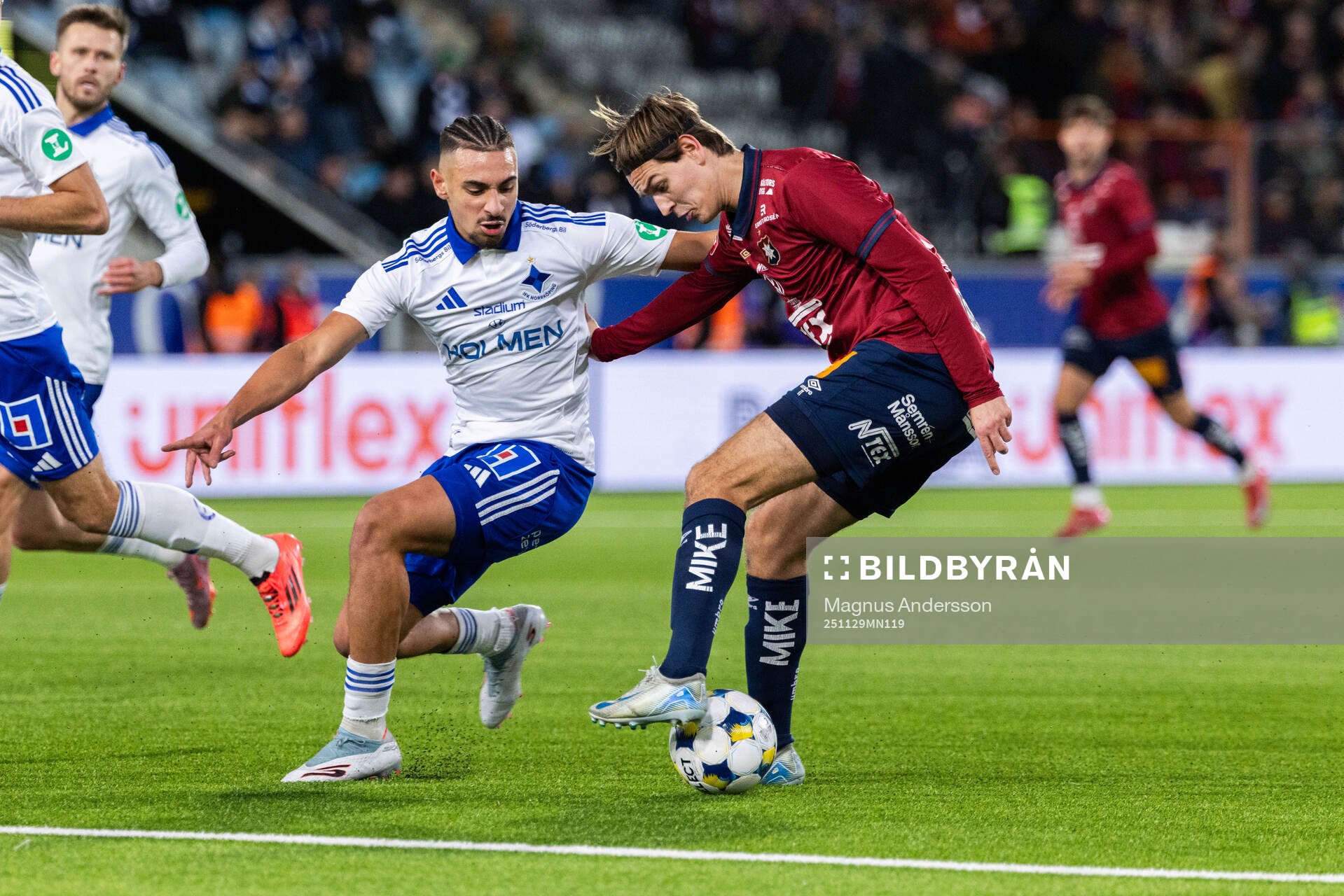 IFK Norrköpings Moutaz Neffati och Örgrytes Noah