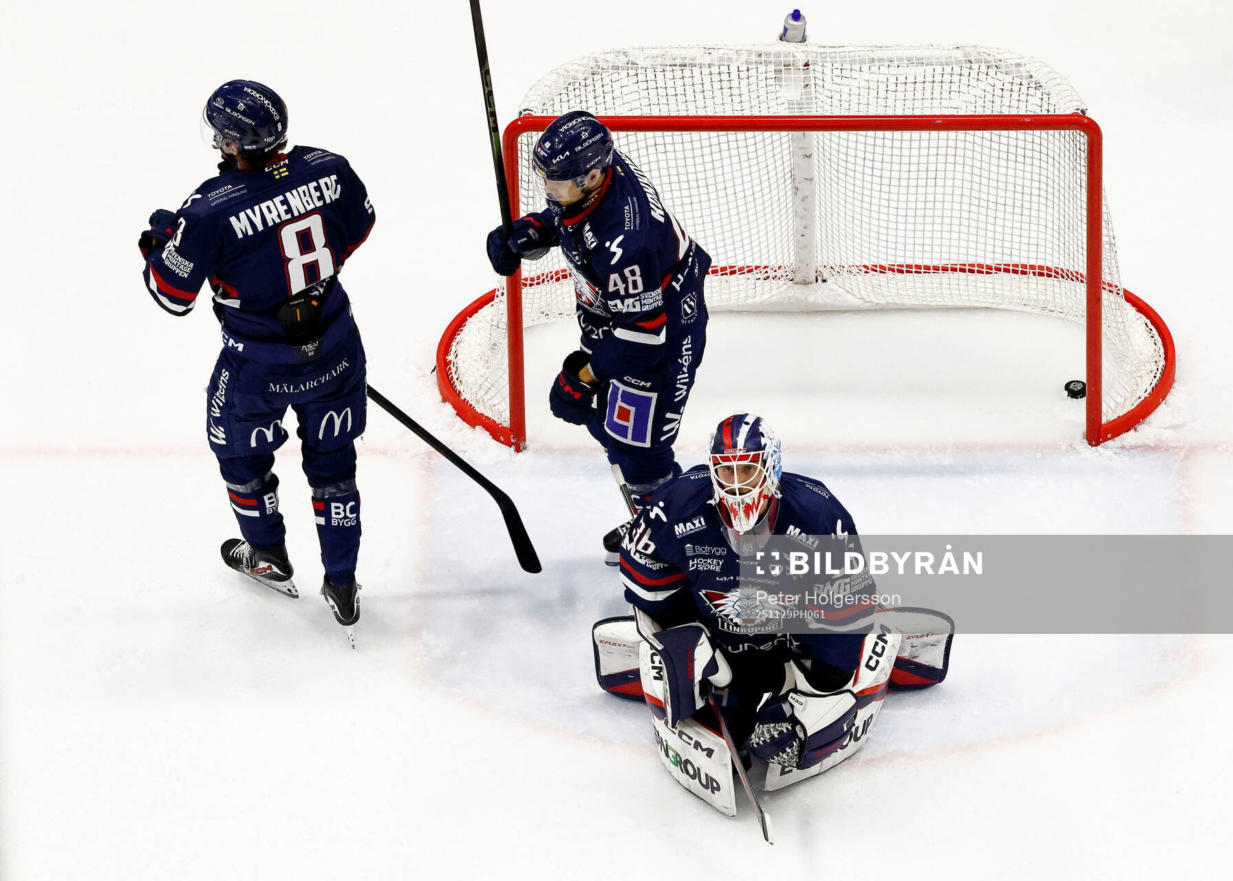 Mål 1-2 av Frölundas Max Lindholm förbi Linköpings