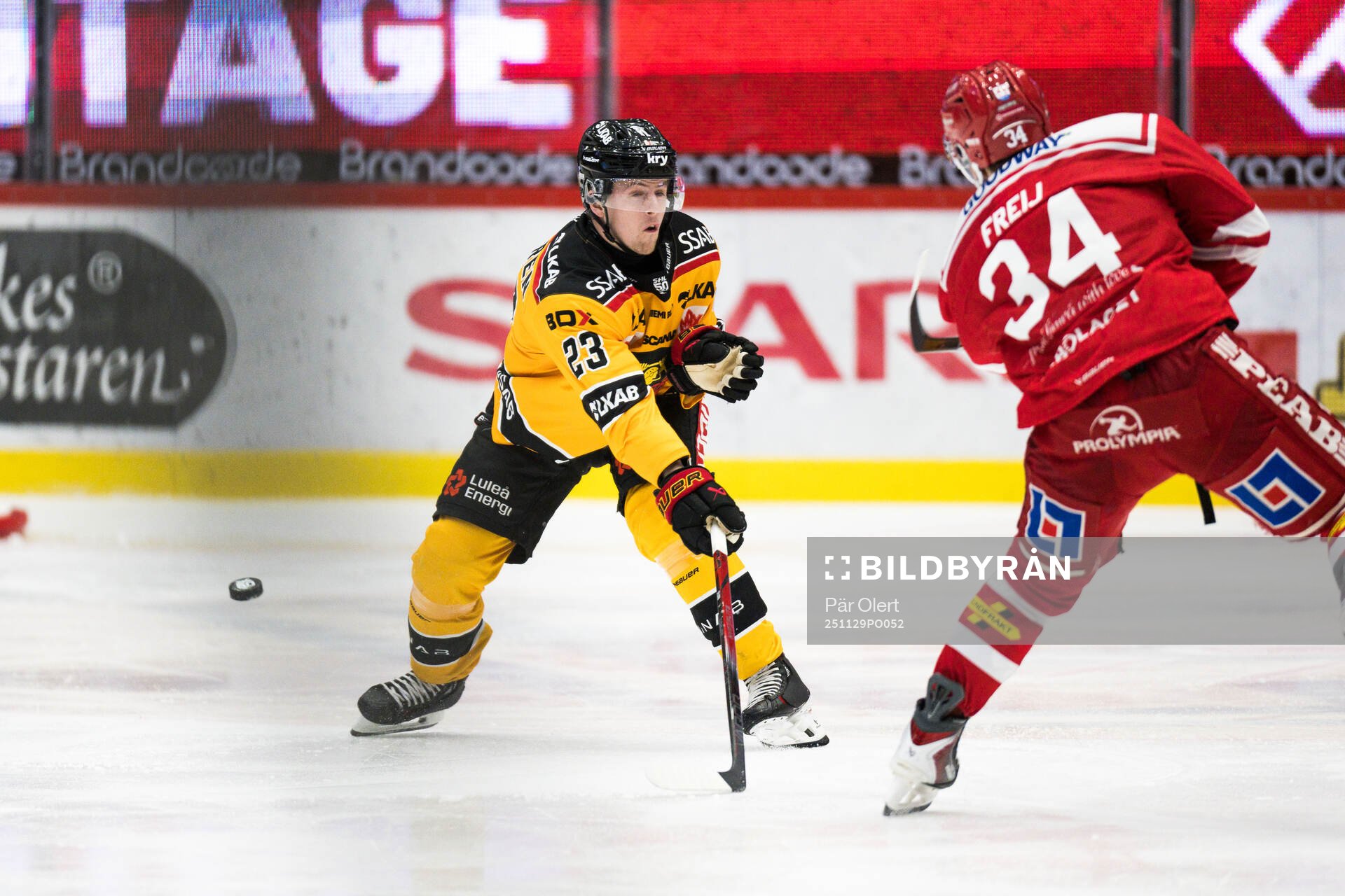 Luleås Jesper Sellgren och Timrås Alfons Freij