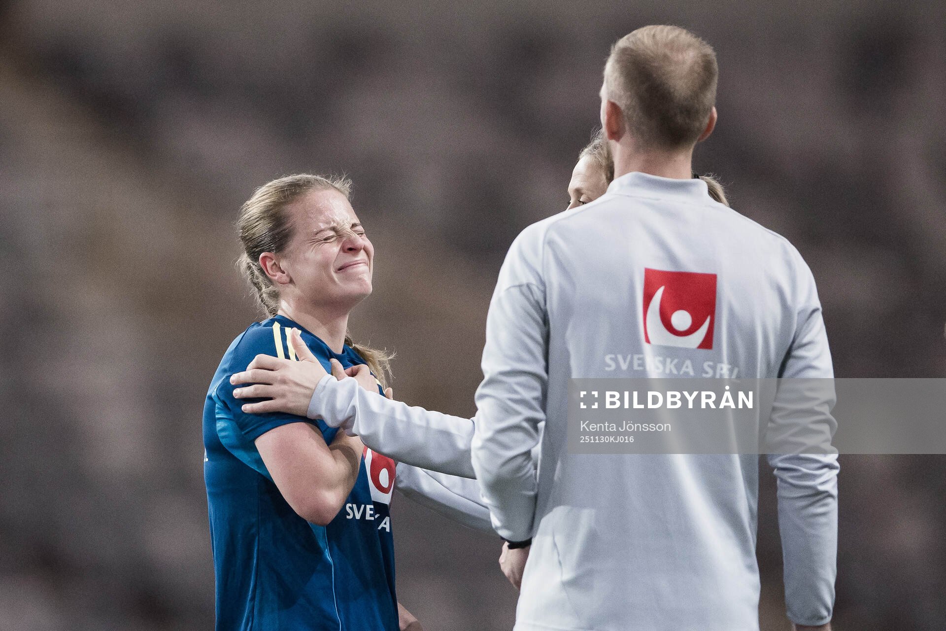 Anna Anvegård in pain