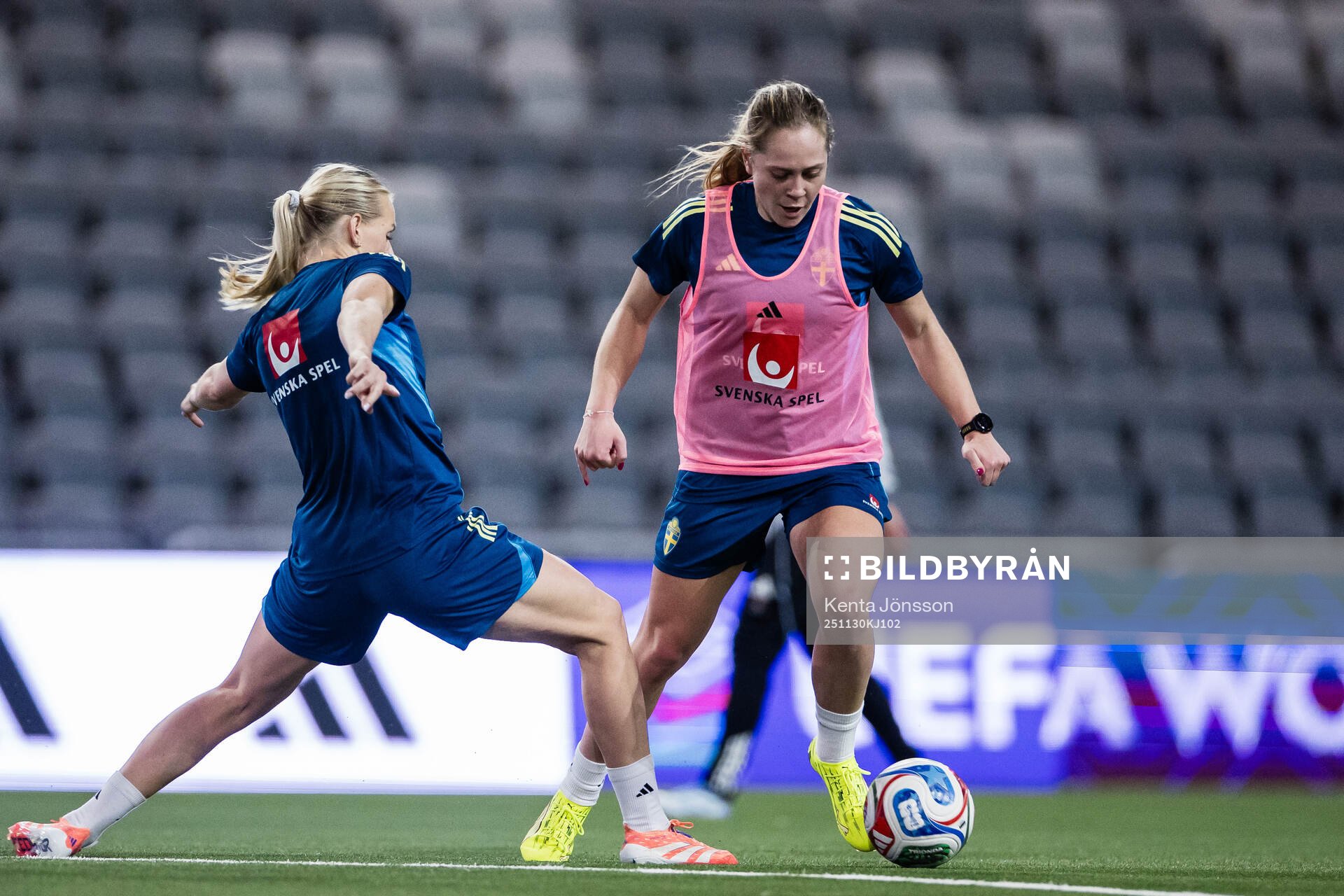 Stina Blackstenius and Alice Bergström