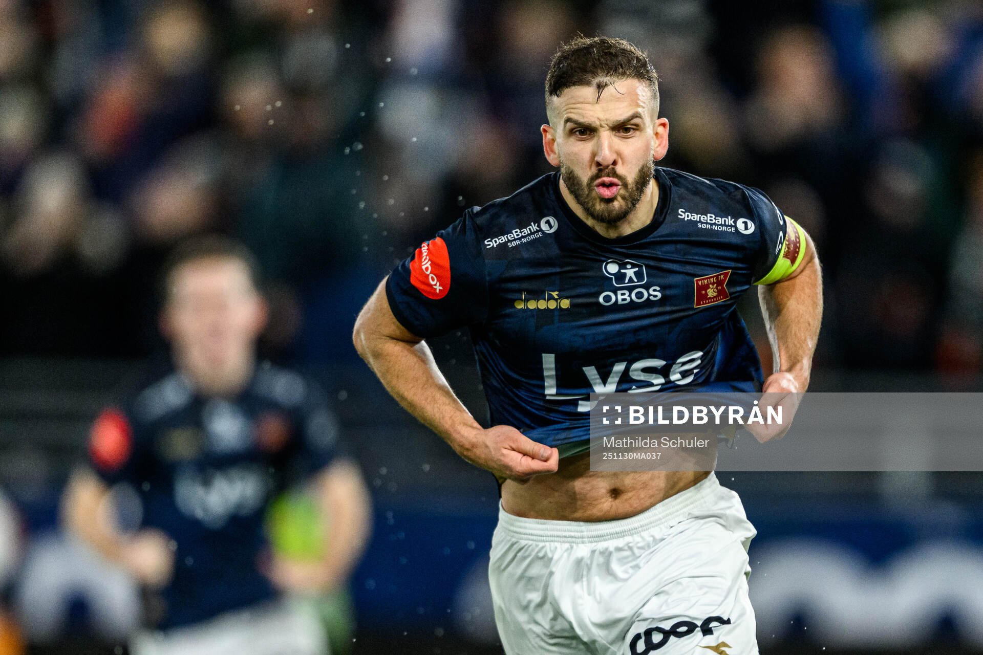 Zlatko Hovland Tripic of Viking celebrates