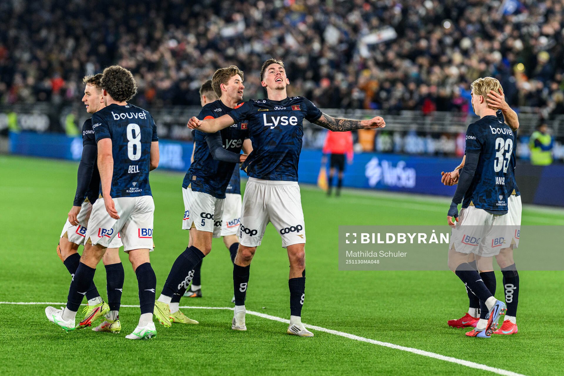 Kristoffer Askildsen of Viking celebrates