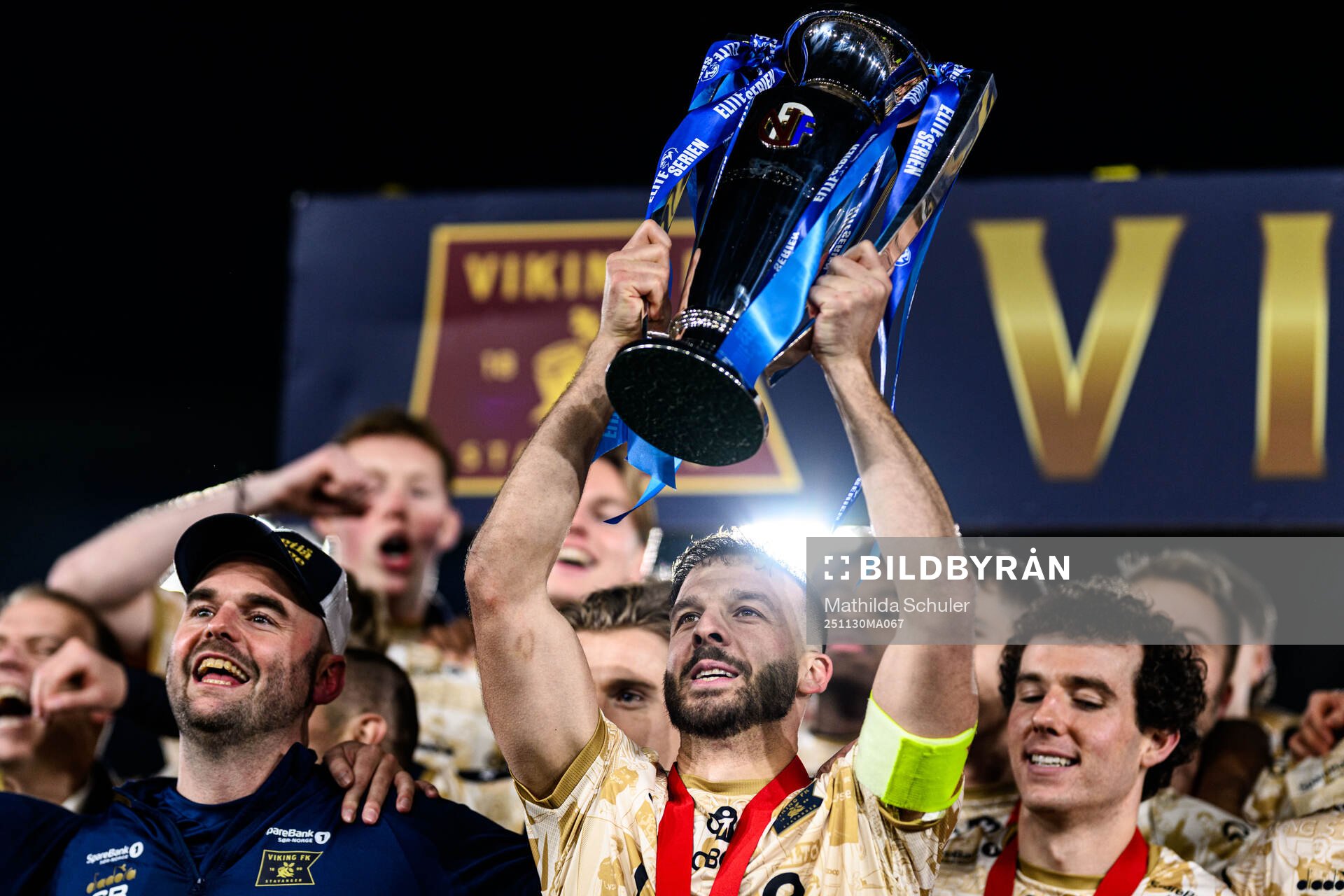 Zlatko Hovland Tripic of Viking celebrate