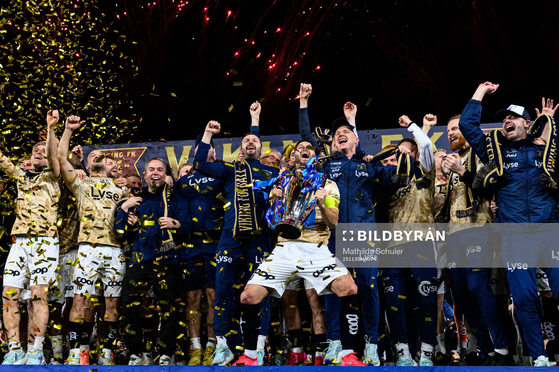 Zlatko Hovland Tripic of Viking celebrates