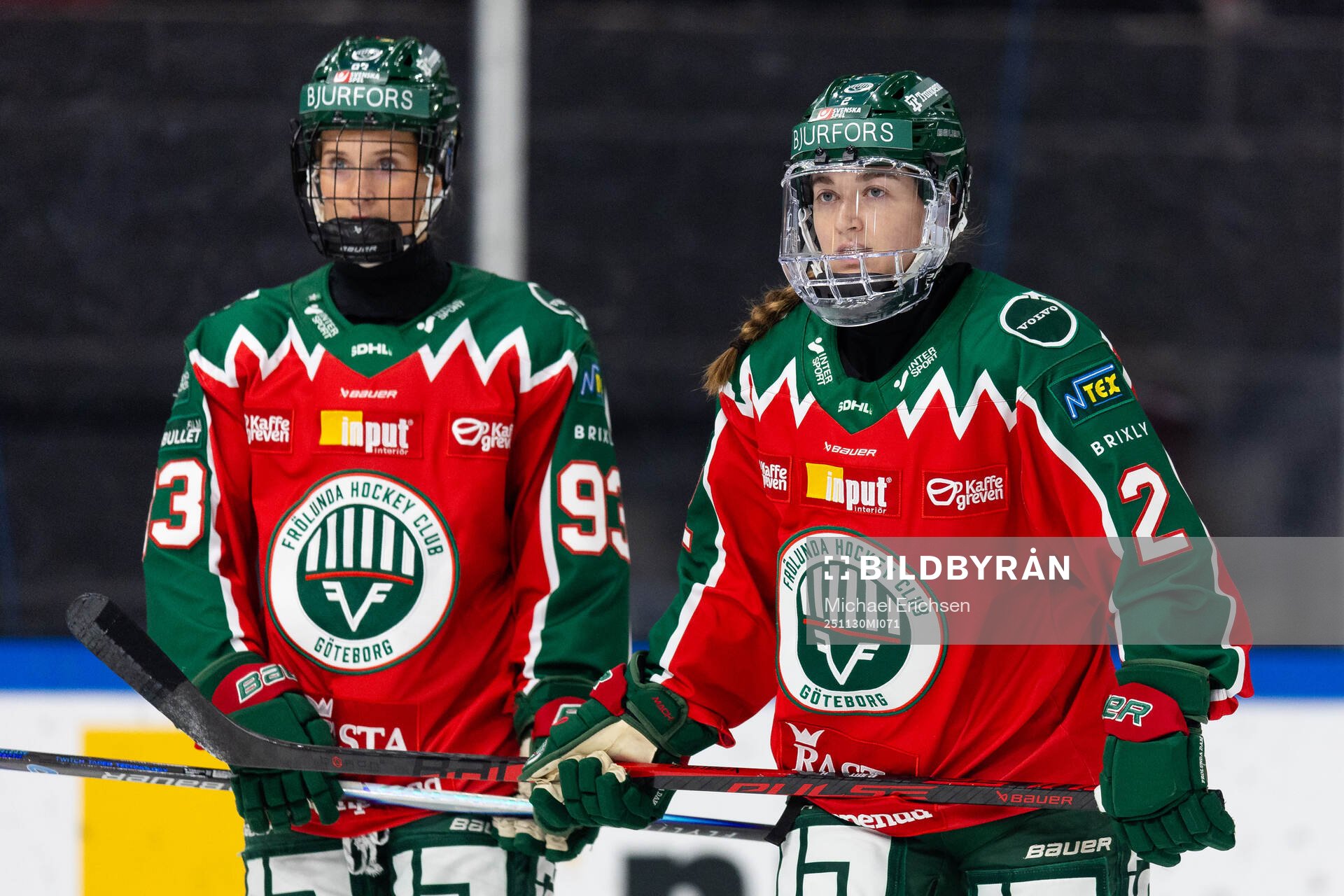 Frölundas Nellie Svensson och Melissa Jefferies