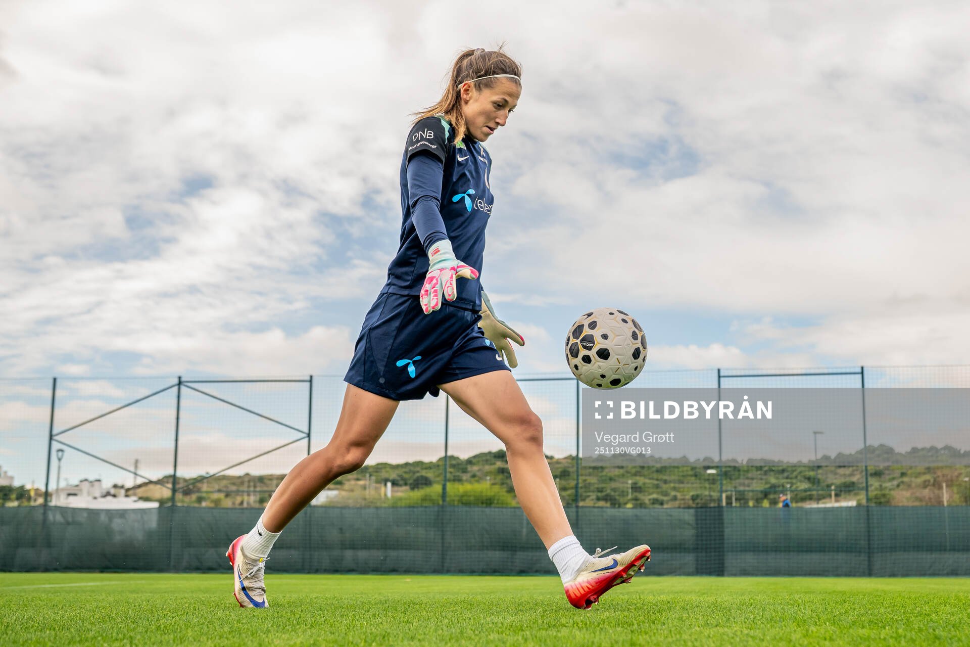 Goalkeeper Cecilie Fiskerstrand of the Norwegian women's