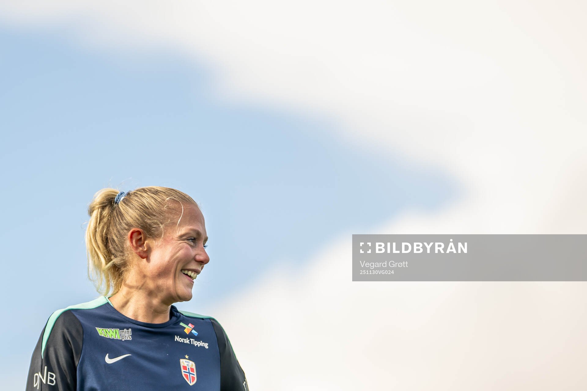 Guro Bergsvand of the Norwegian women's national football