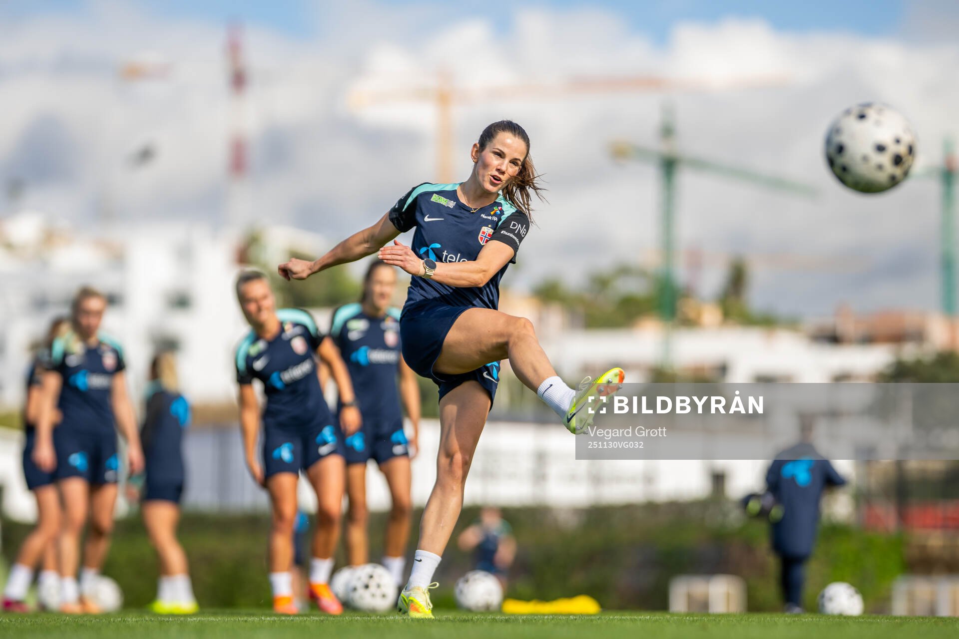 Tuva Hansen of the Norwegian women's national football team
