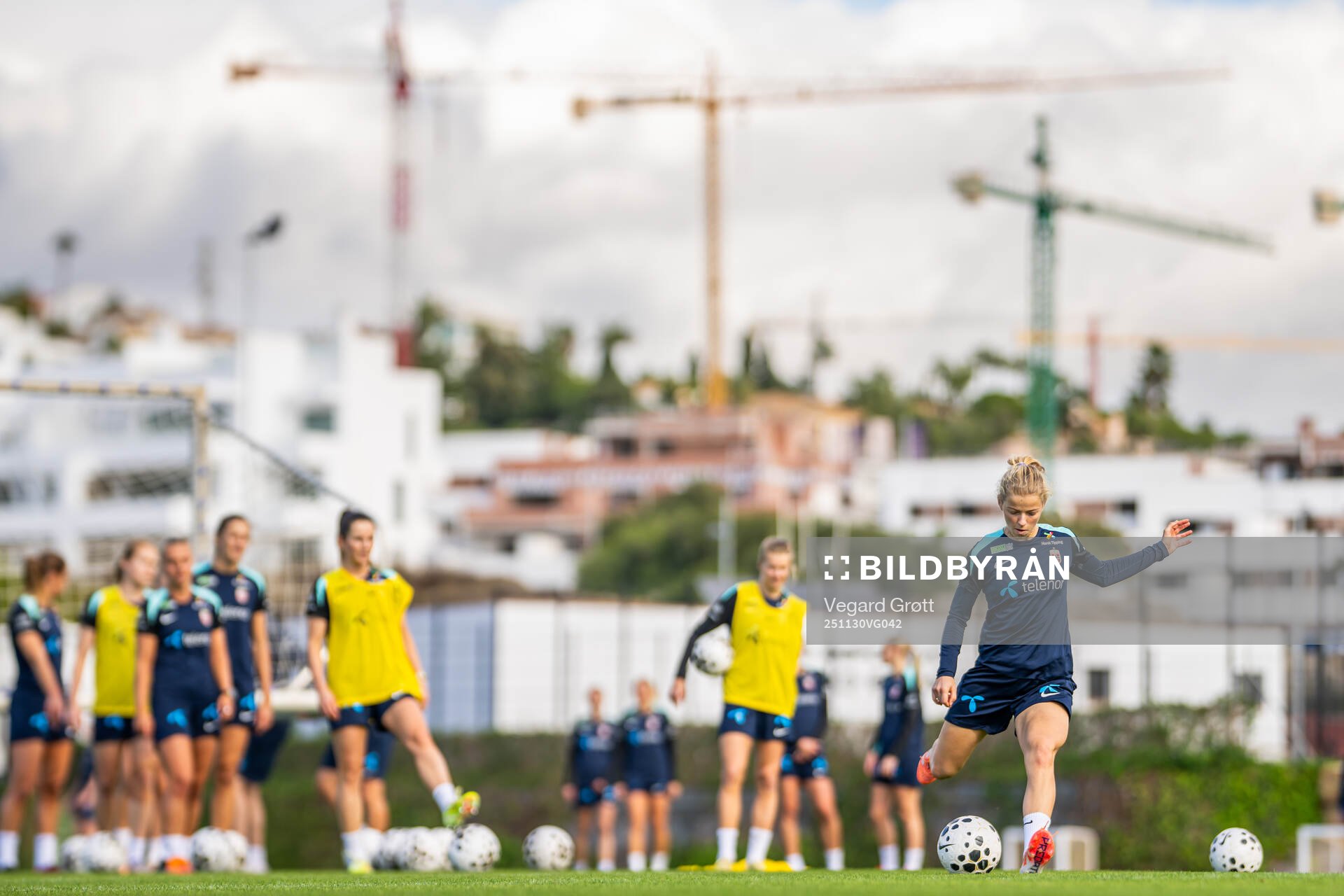 Justine Kielland of the Norwegian women's national football