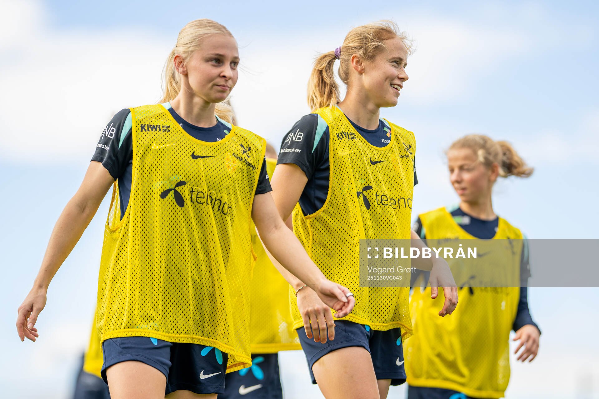 Emilie Joramo and Julie Blakstad of the Norwegian women's