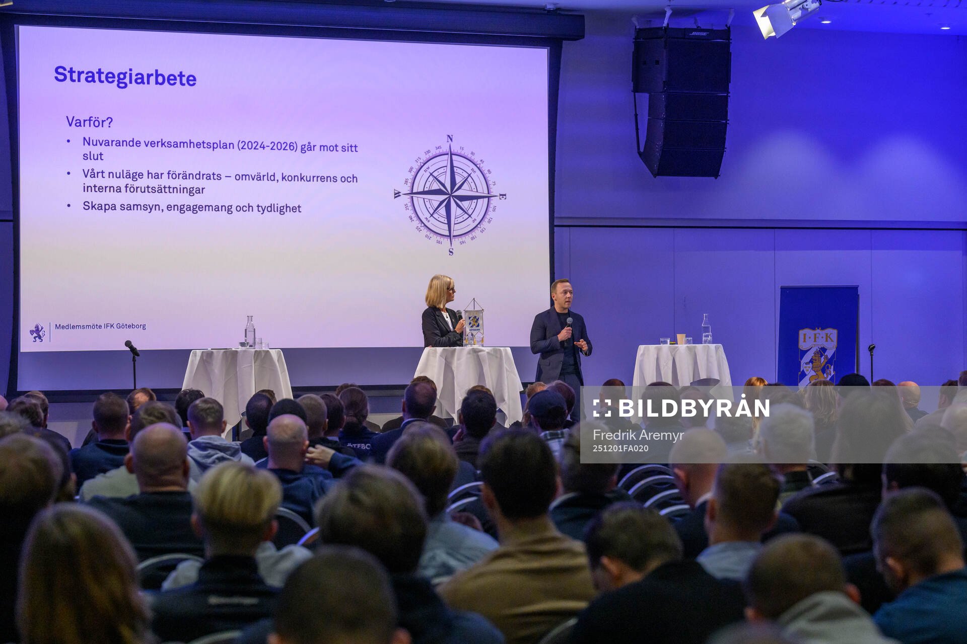 Styrelsemedlemmarna Ingalill Östman och Andrej Hristov