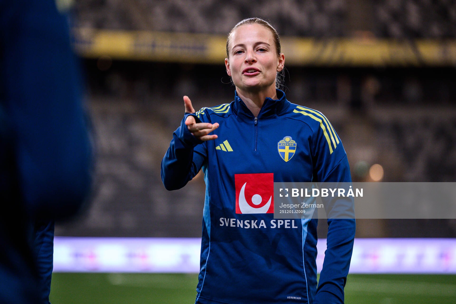 Anna Anvegård of the Swedish women's national football