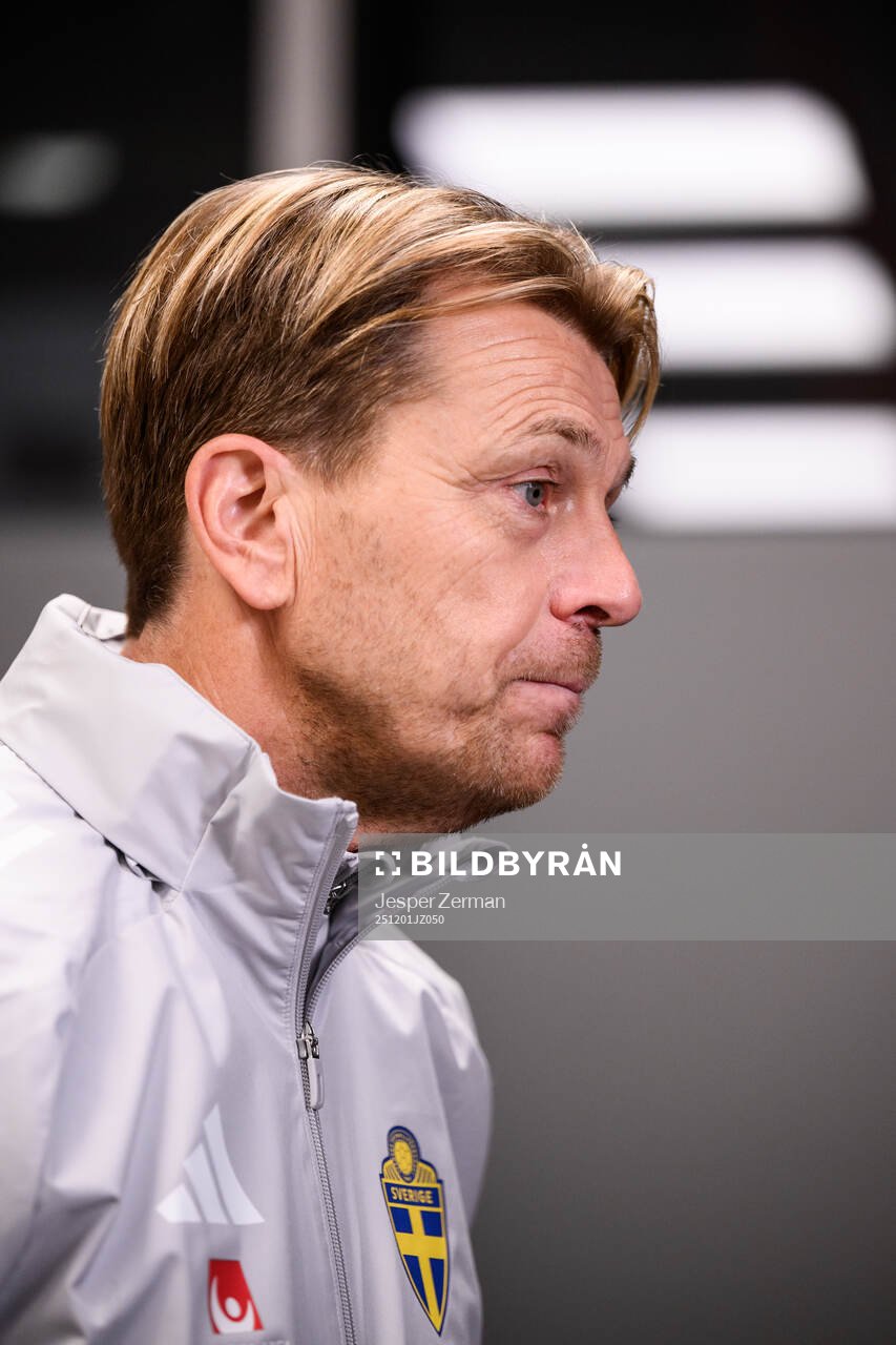 Head coach Tony Gustavsson of the Swedish women's national