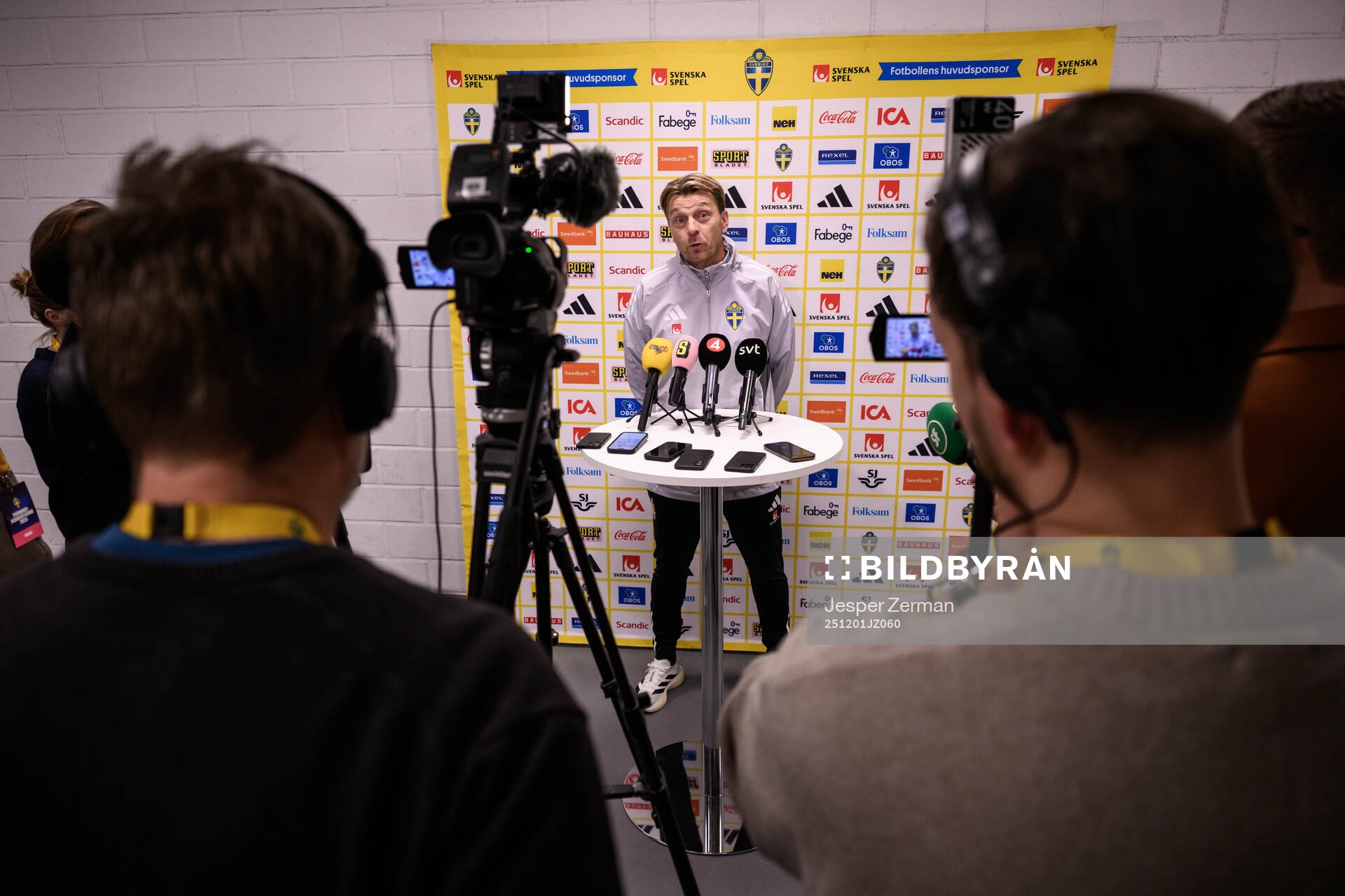 Head coach Tony Gustavsson of the Swedish women's national