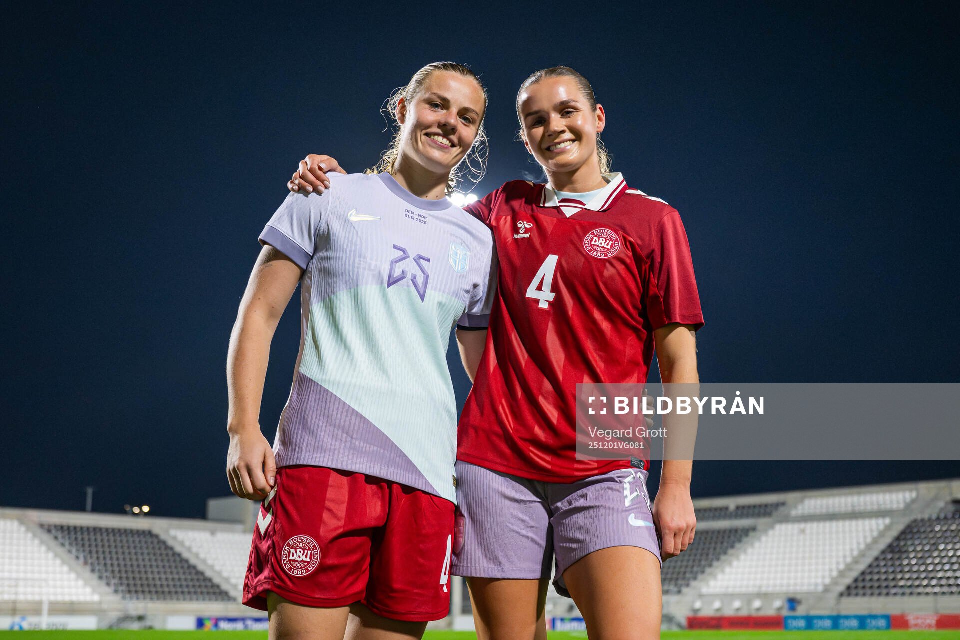 Emma Færge of Denmark and Andrea Norheim of Norway