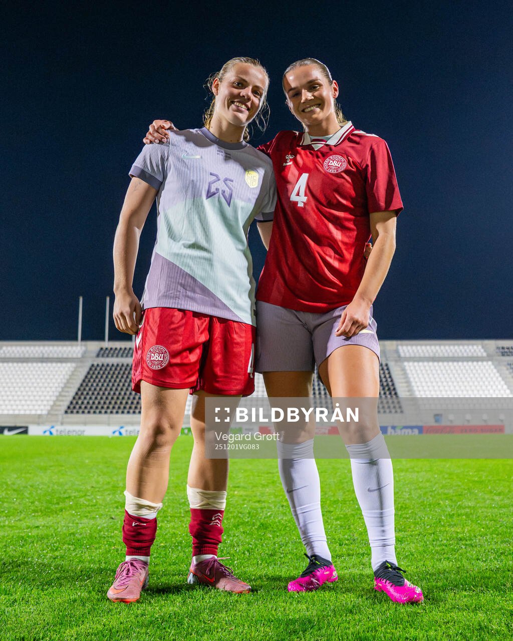 Emma Færge of Denmark and Andrea Norheim of Norway