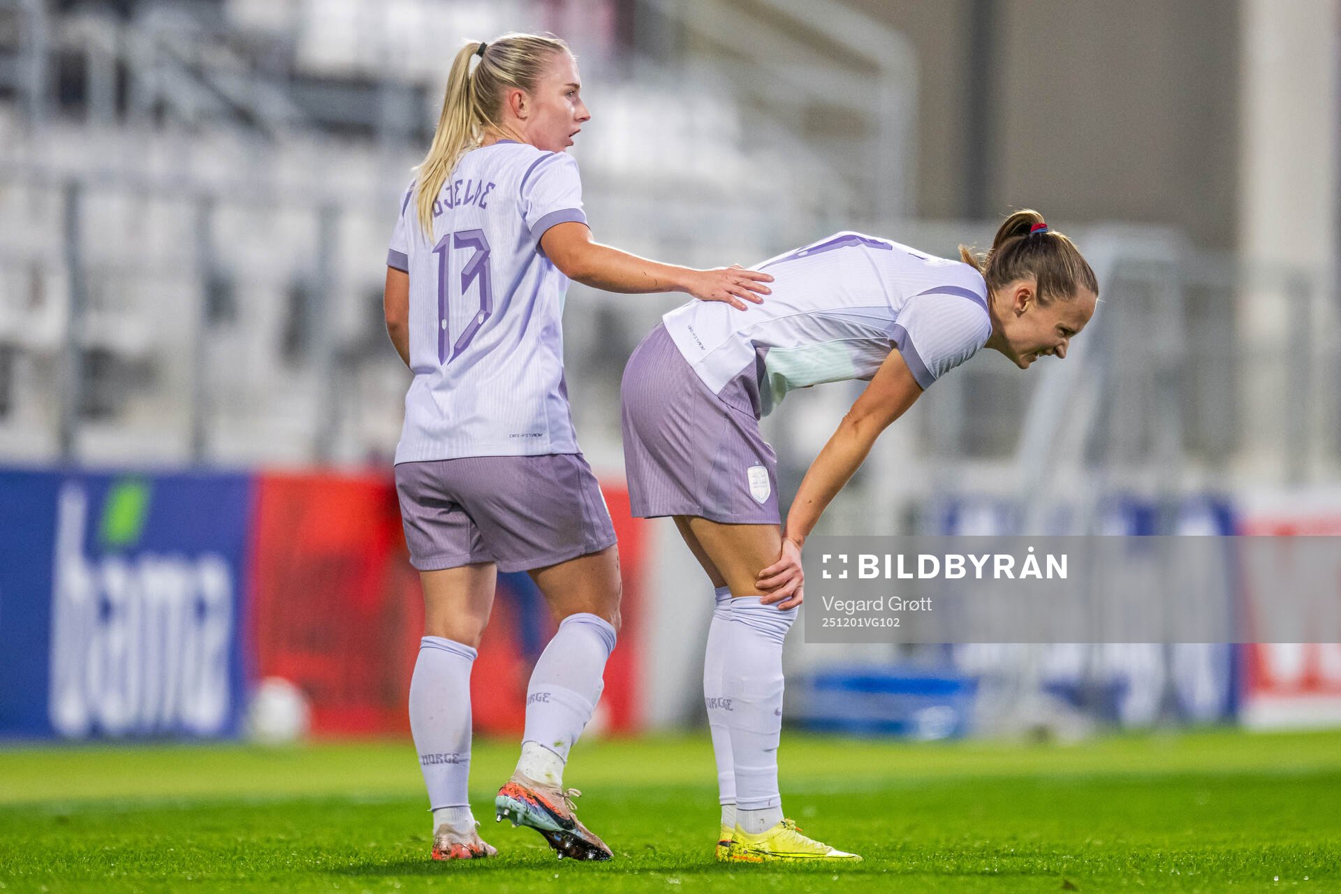 Thea Bjelde and Caroline Graham Hansen of Norway
