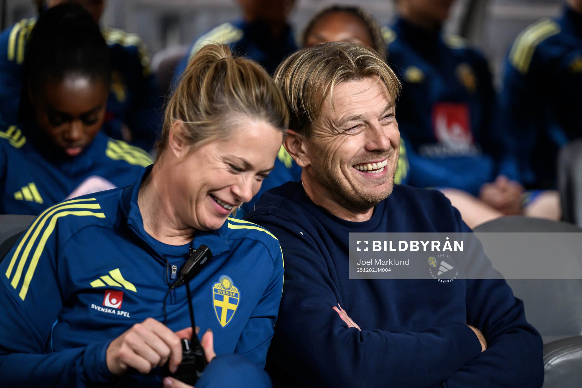 Assistant coach Johanna Almgren and Head coach Tony