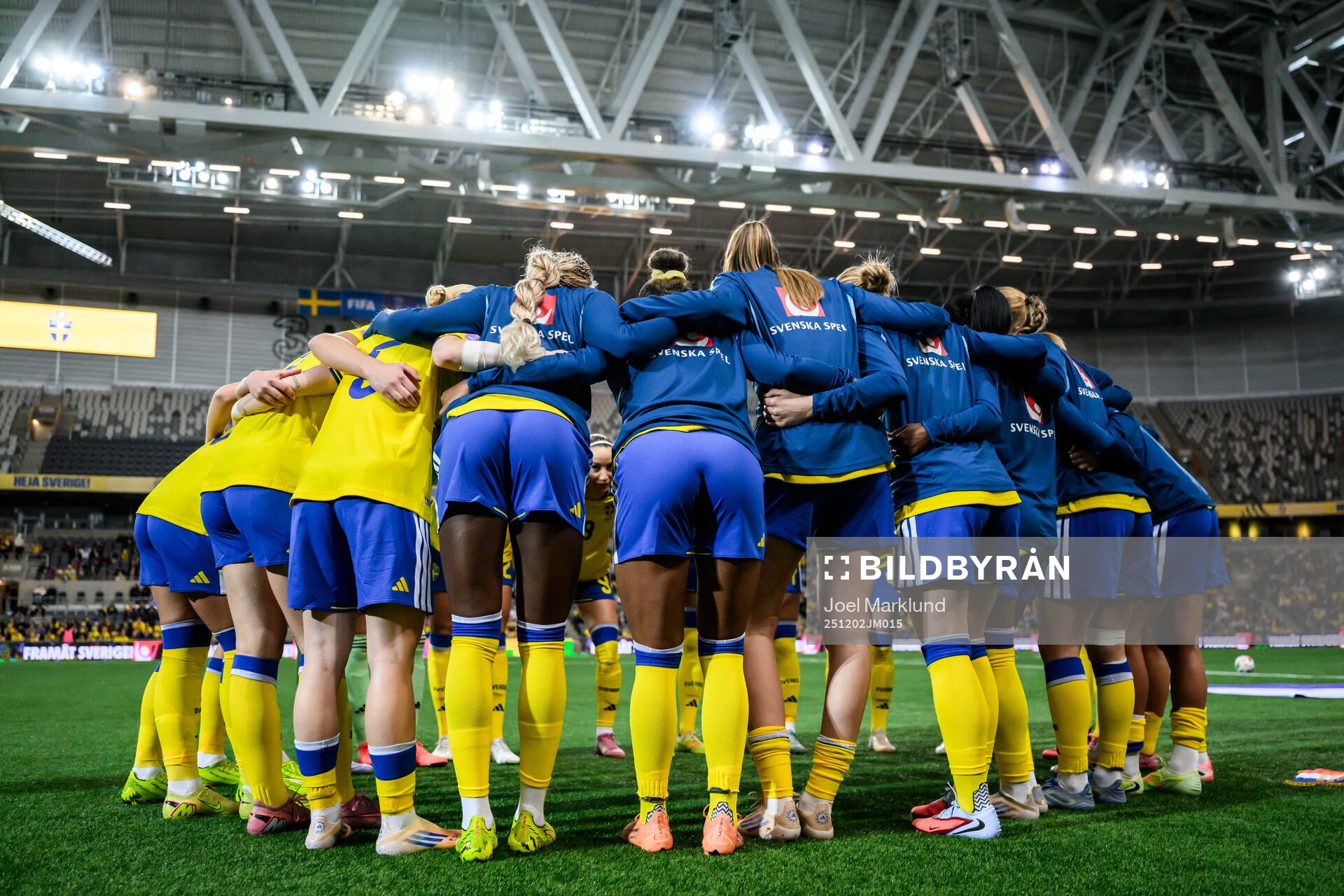 during the Women's Nations League bronze medal second leg