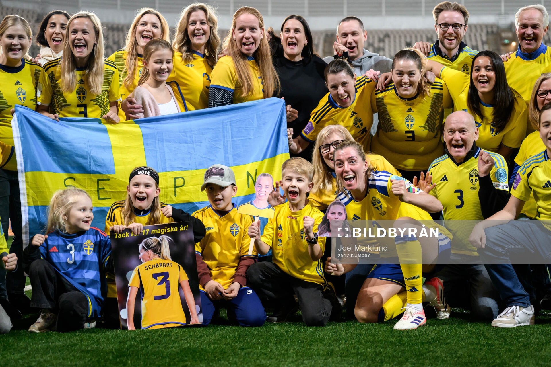 Linda Sembrant of Sweden with her family