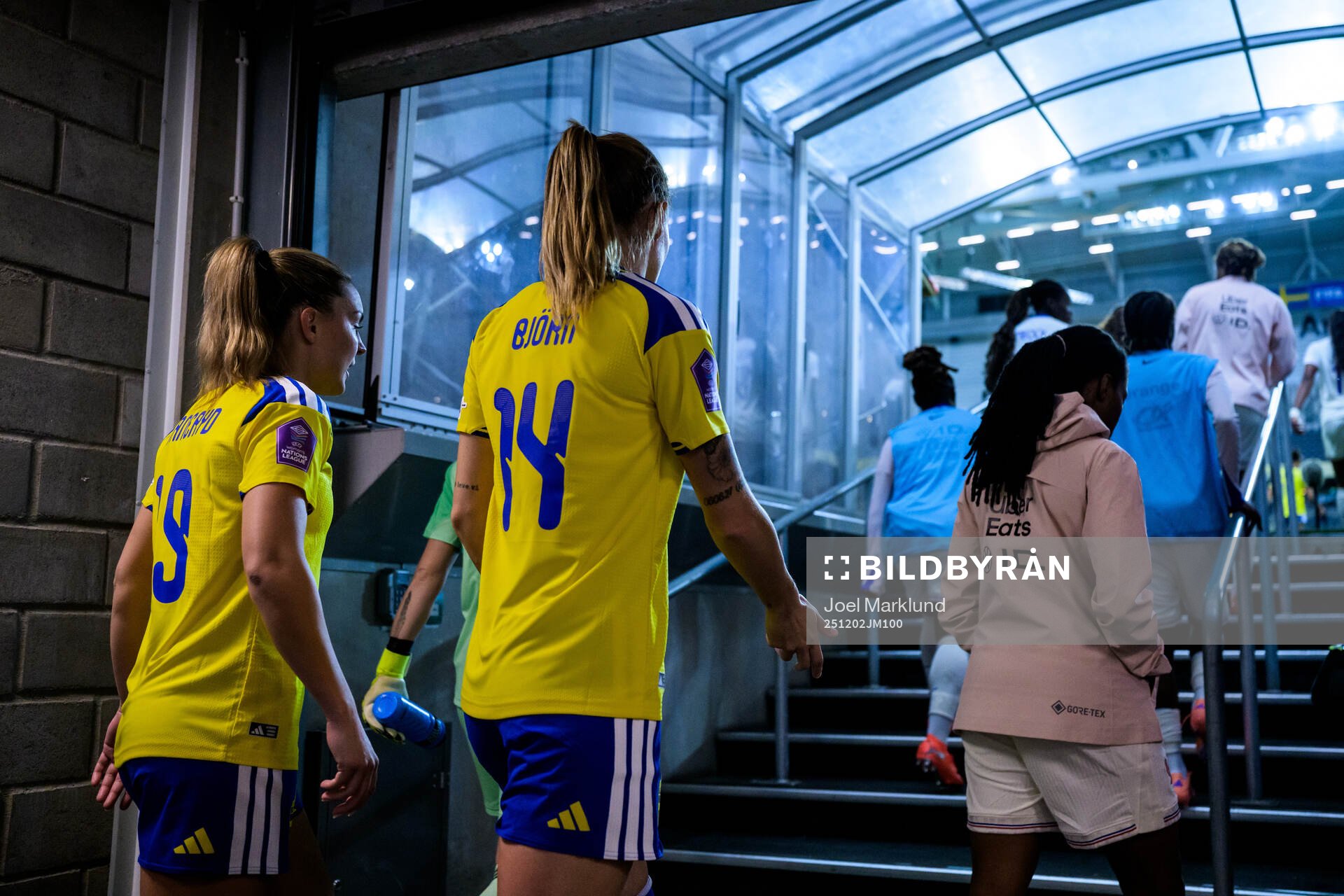 Johanna Rytting Kaneryd and Nathalie Björn of Sweden enter