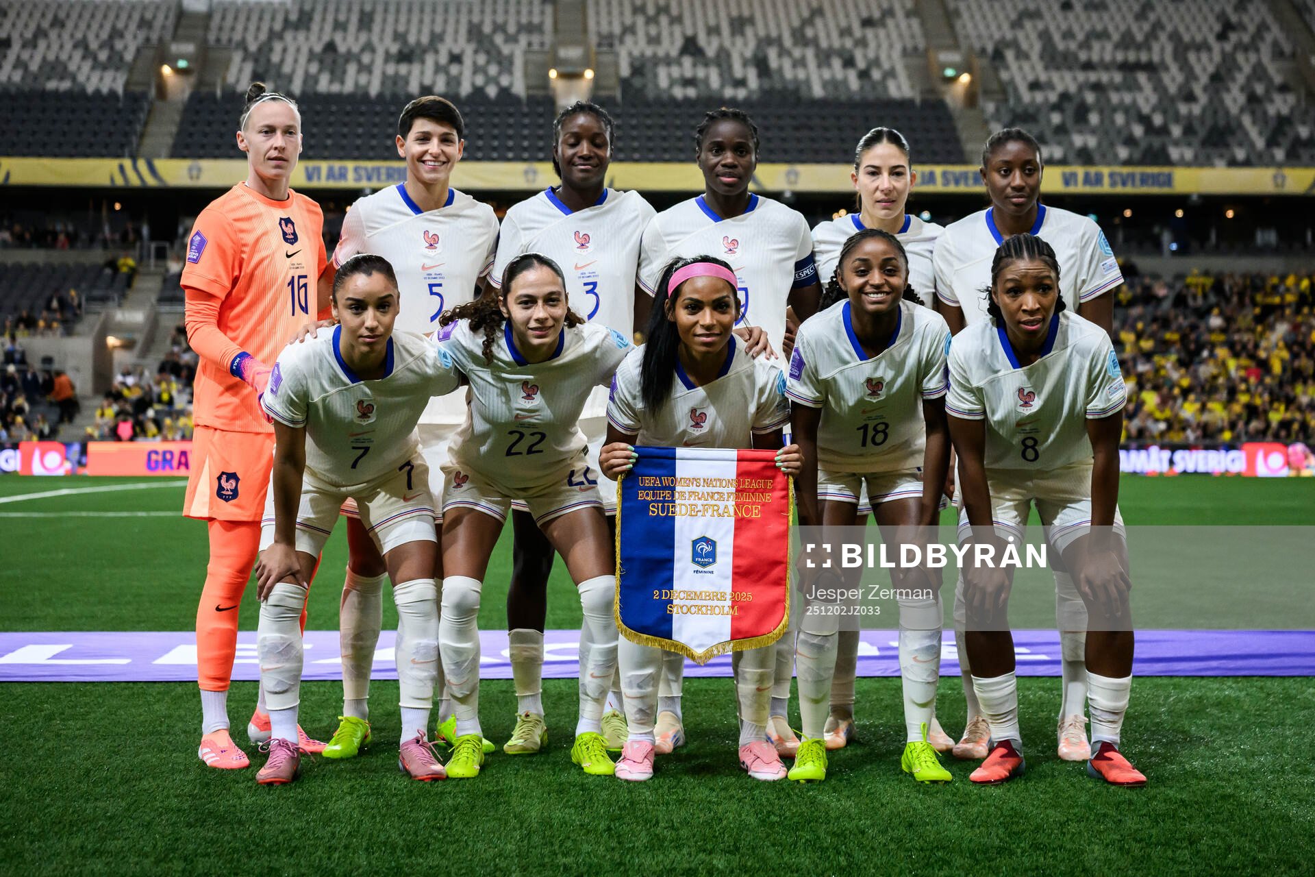 The starting eleven of France