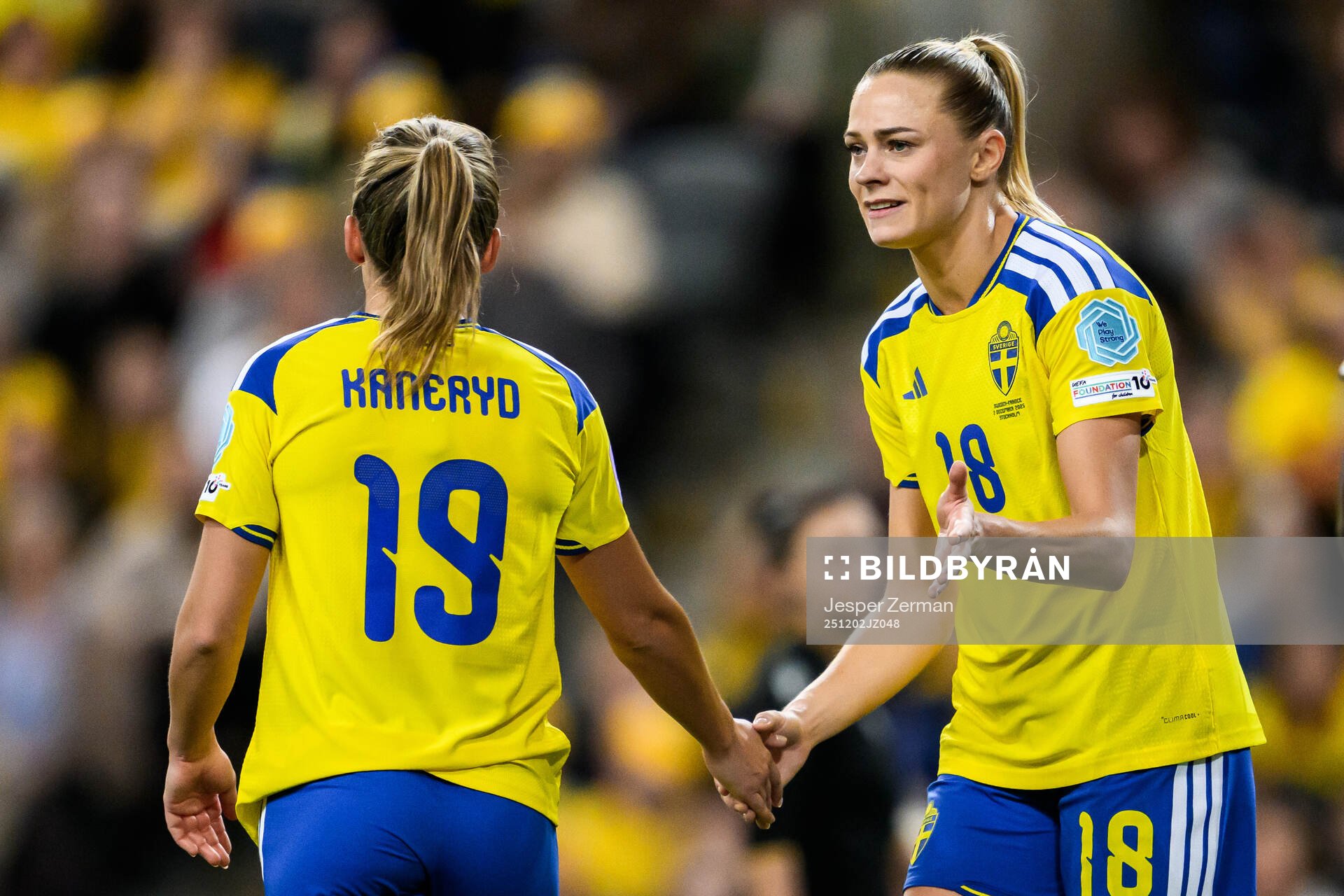 Johanna Rytting Kaneryd and Fridolina Rolfö of Sweden