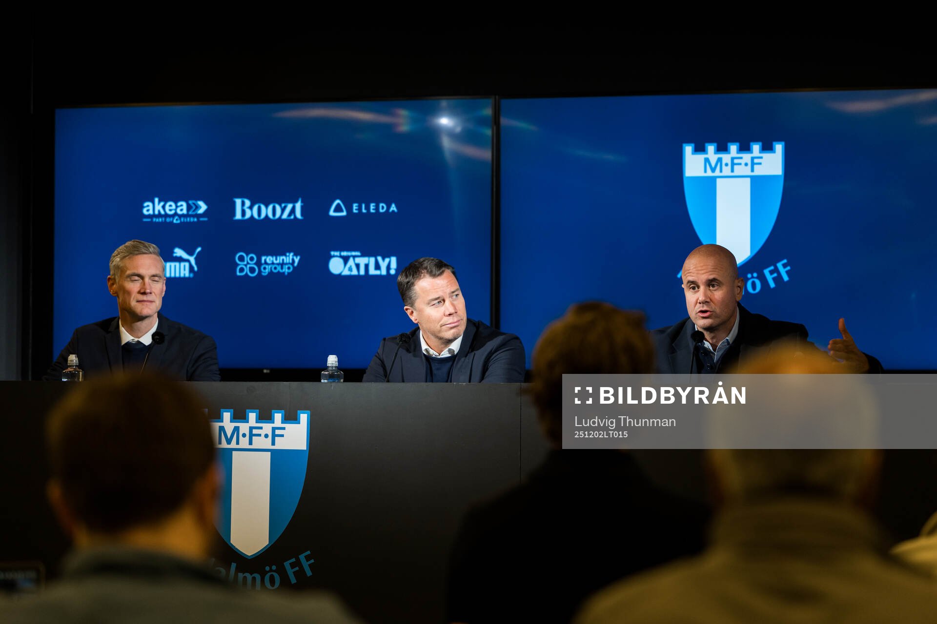 Kommunikationschef Mattias Larsson, sportchef Daniel