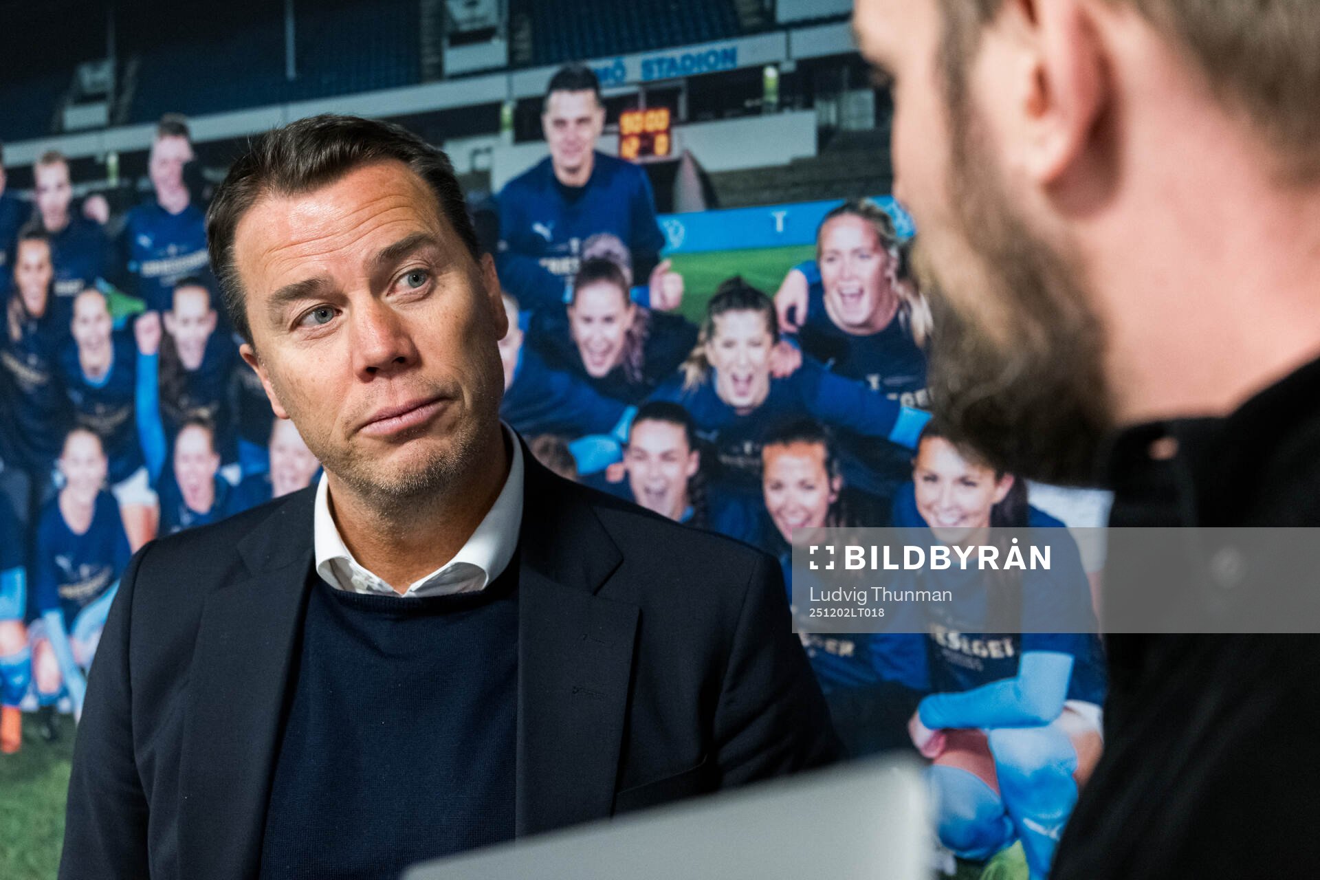 Sportchef Daniel Andersson när Miguel Ángel Ramírez
