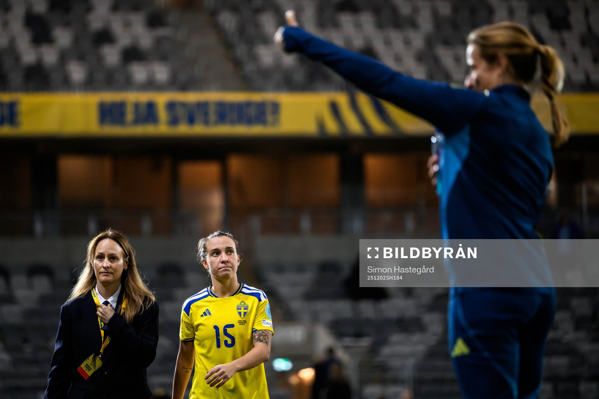 Julia Zigiotti Olme of Sweden looks dejected