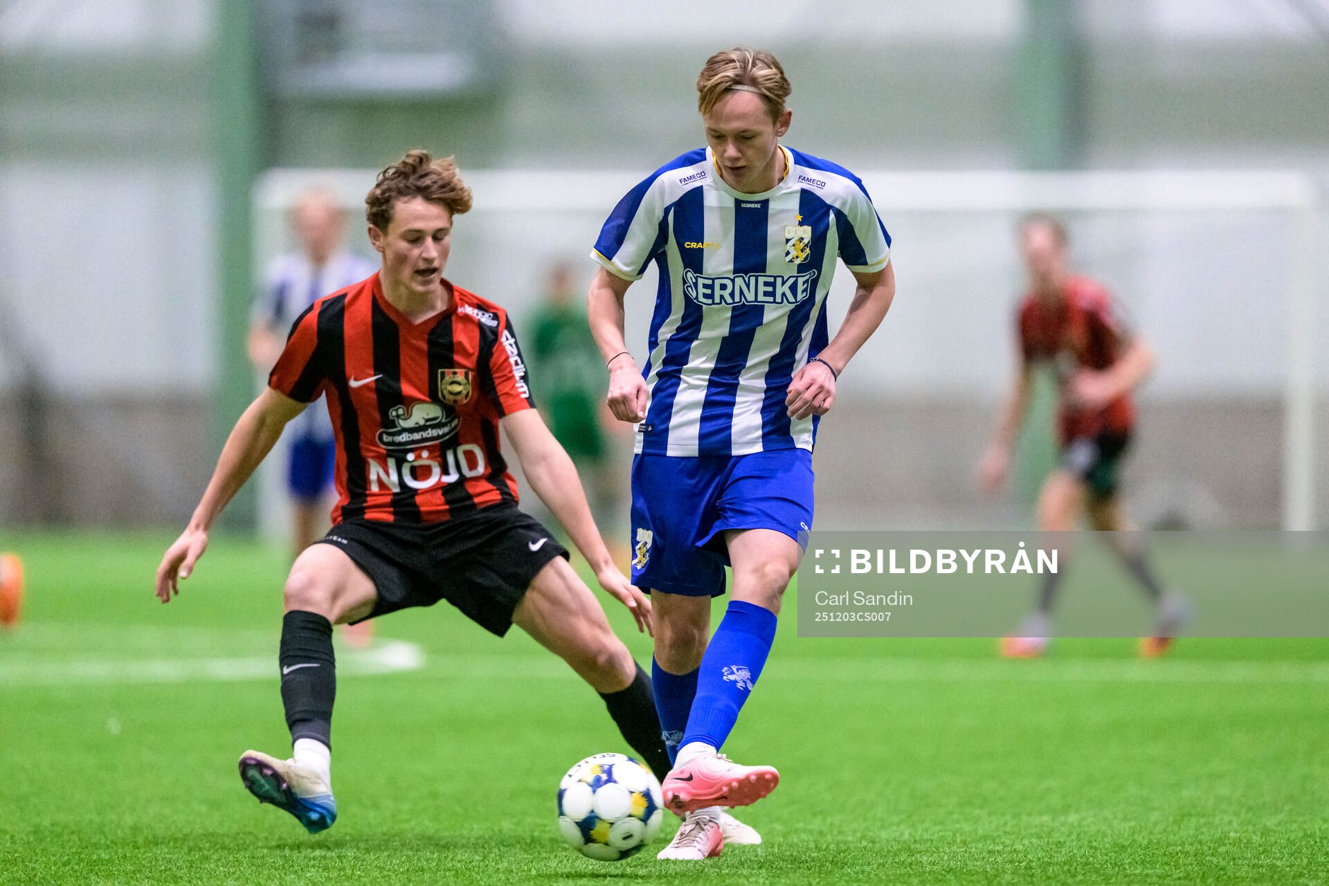 Brommapojkarnas Atle Wahlund och Sebastian Hindstam