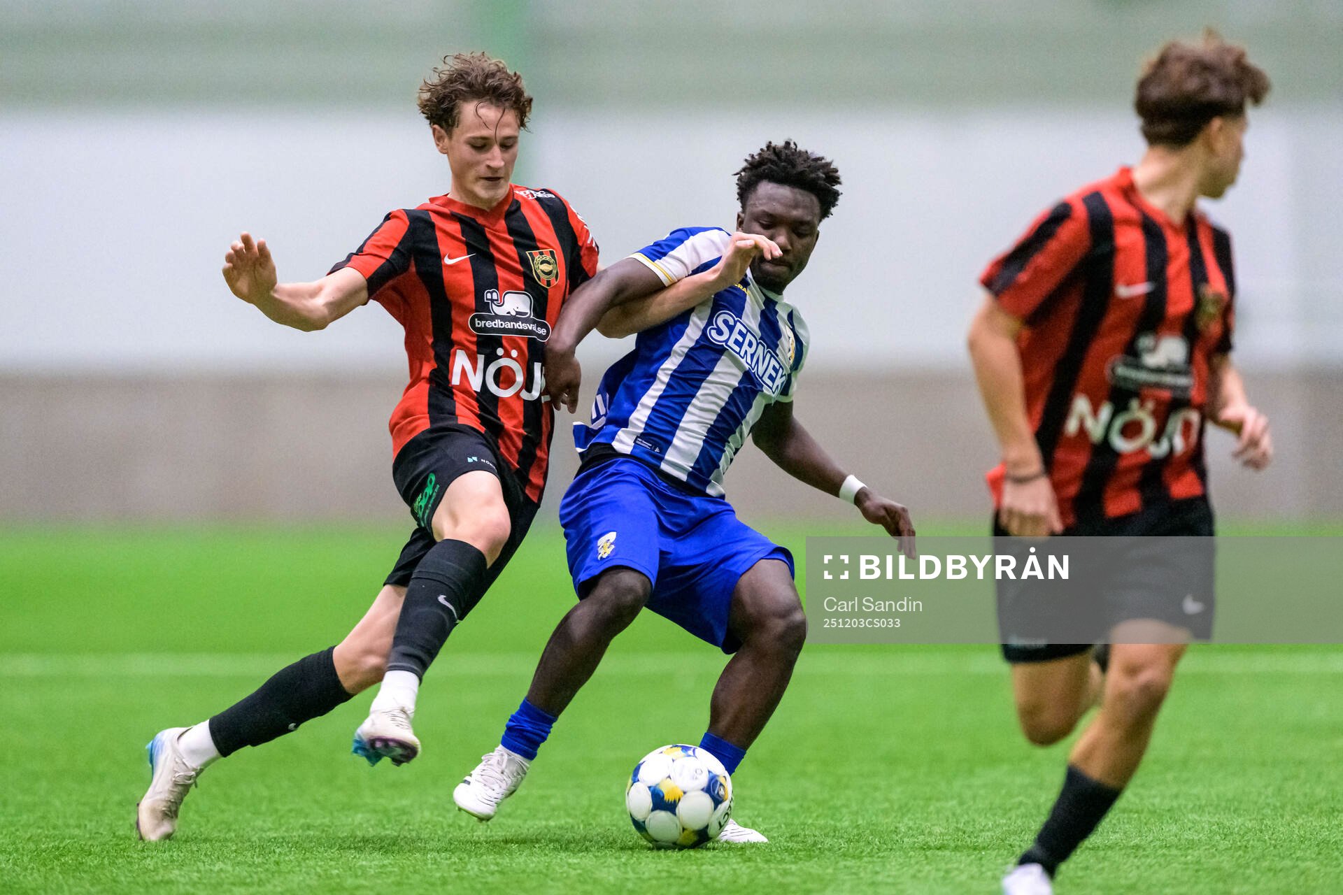 Brommapojkarnas Atle Wahlund och IFK Göteborgs Manassé